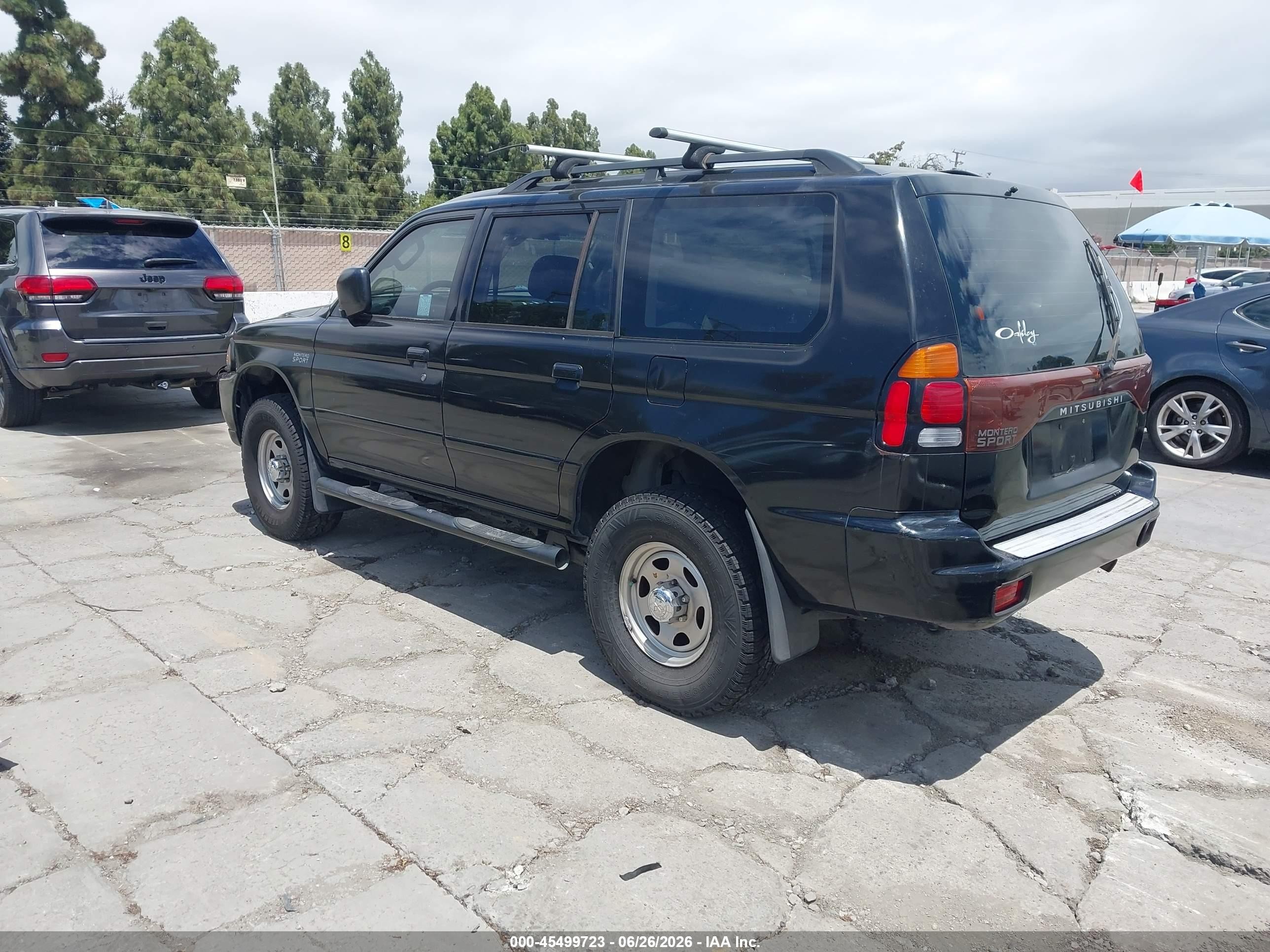 2003 Mitsubishi Montero Sport Es/ls Black vin: JA4MT21H73J023633