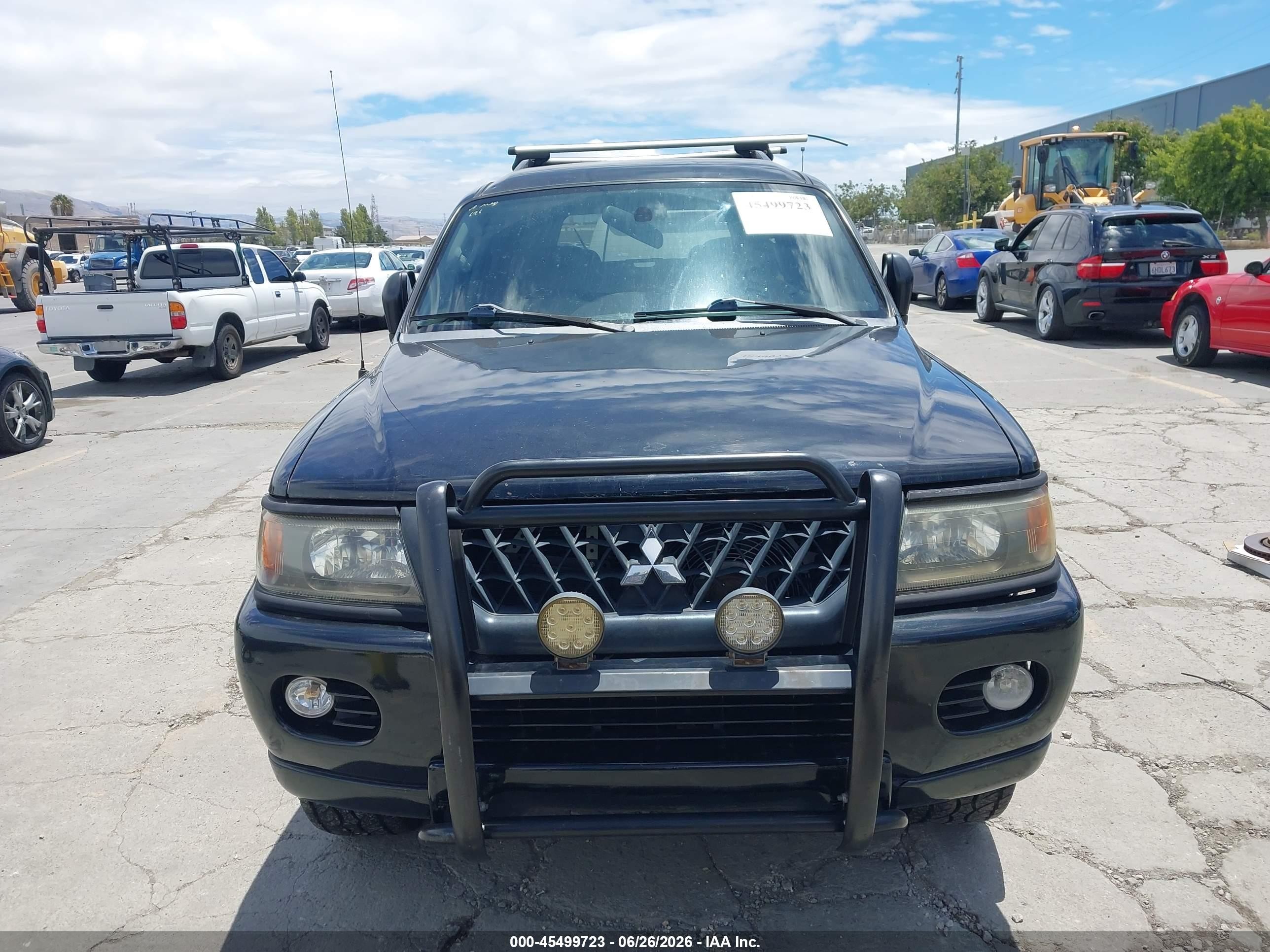 2003 Mitsubishi Montero Sport Es/ls Black vin: JA4MT21H73J023633