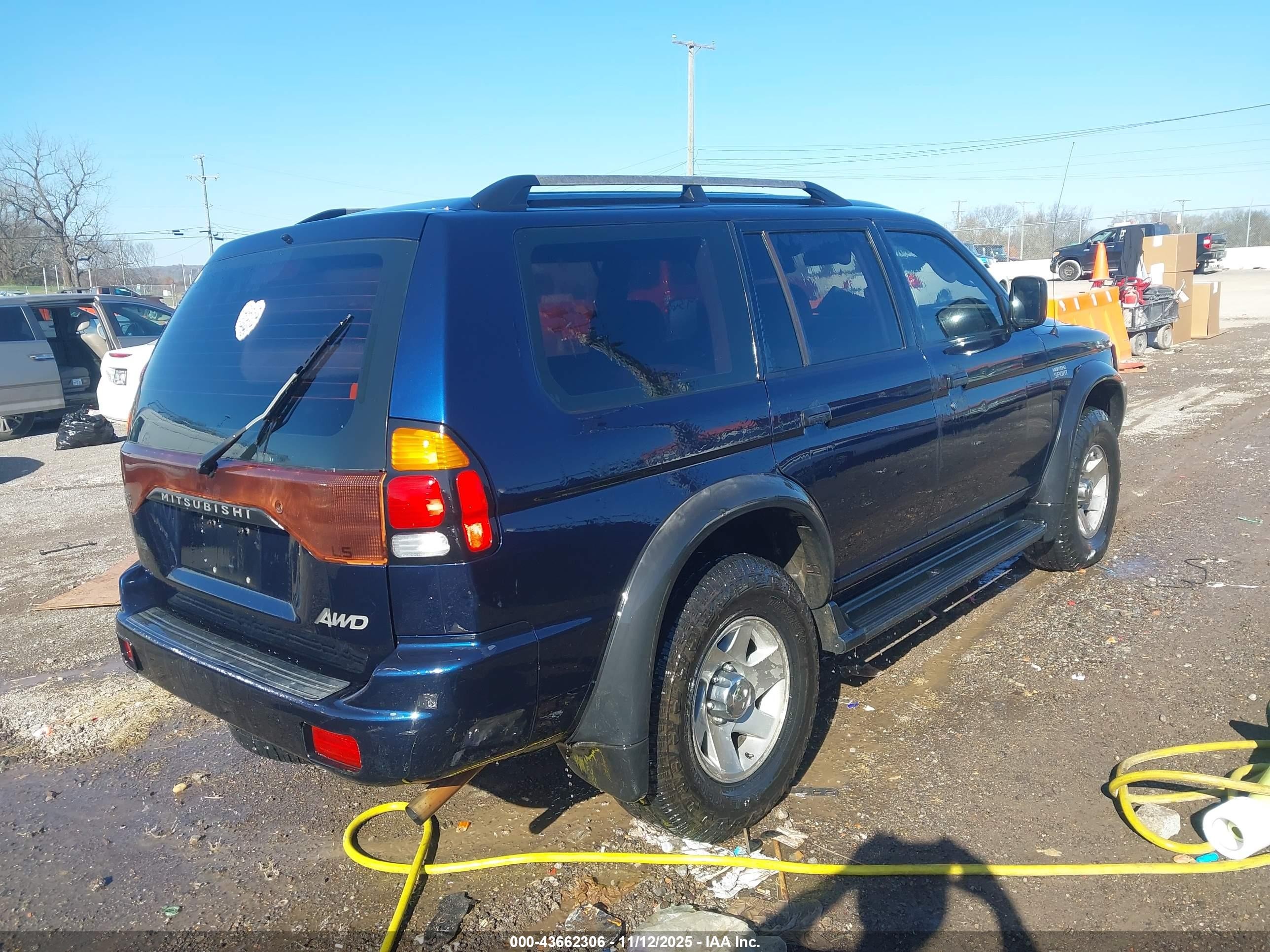 2004 Mitsubishi Montero Sport Ls Dark Blue vin: JA4MT21R34J006029