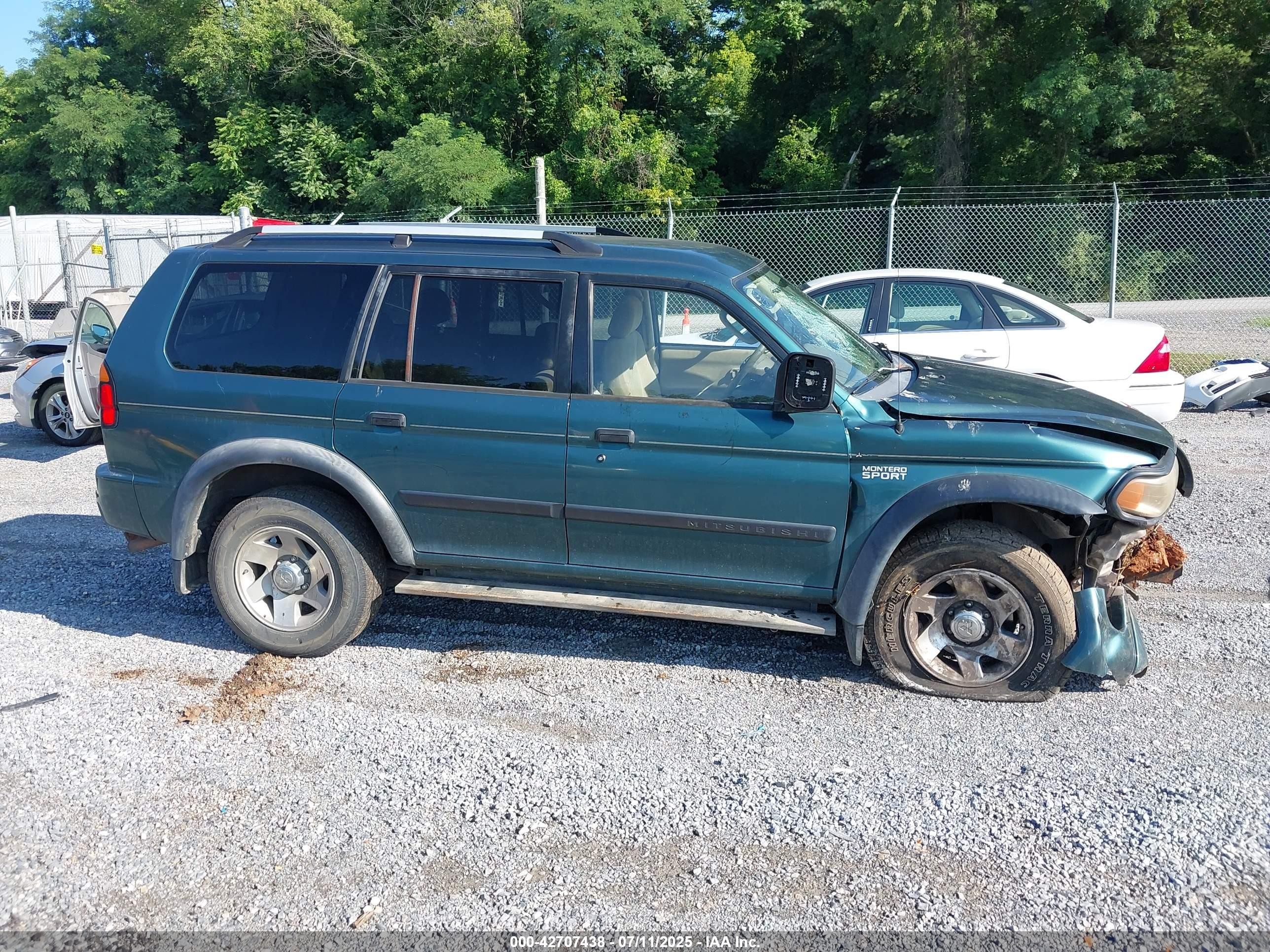 2004 Mitsubishi Montero Sport Ls Зеленый vin: JA4MT21R84J002008