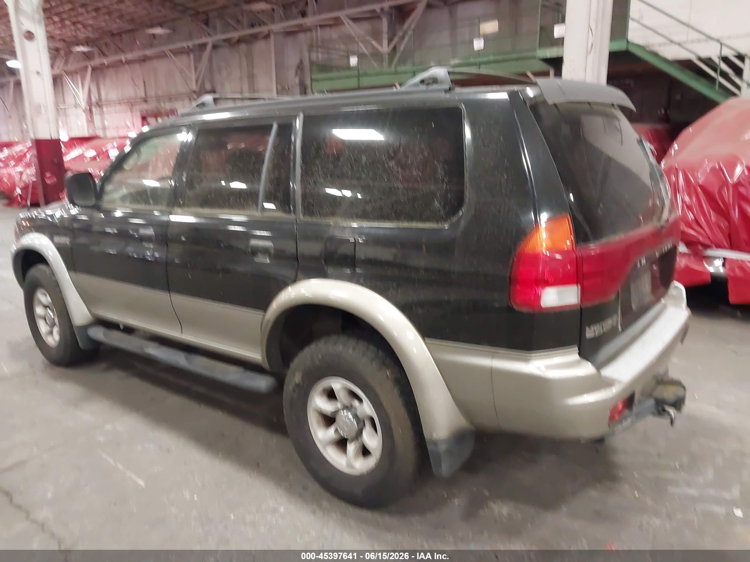 1999 Mitsubishi Montero Sport Ls/xls Черный vin: JA4MT31H3XP011830