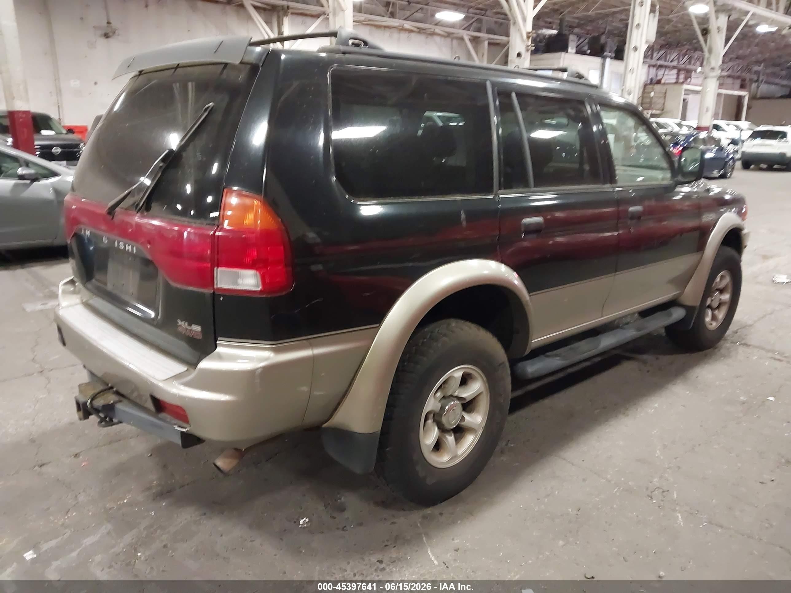 1999 Mitsubishi Montero Sport Ls/xls Черный vin: JA4MT31H3XP011830