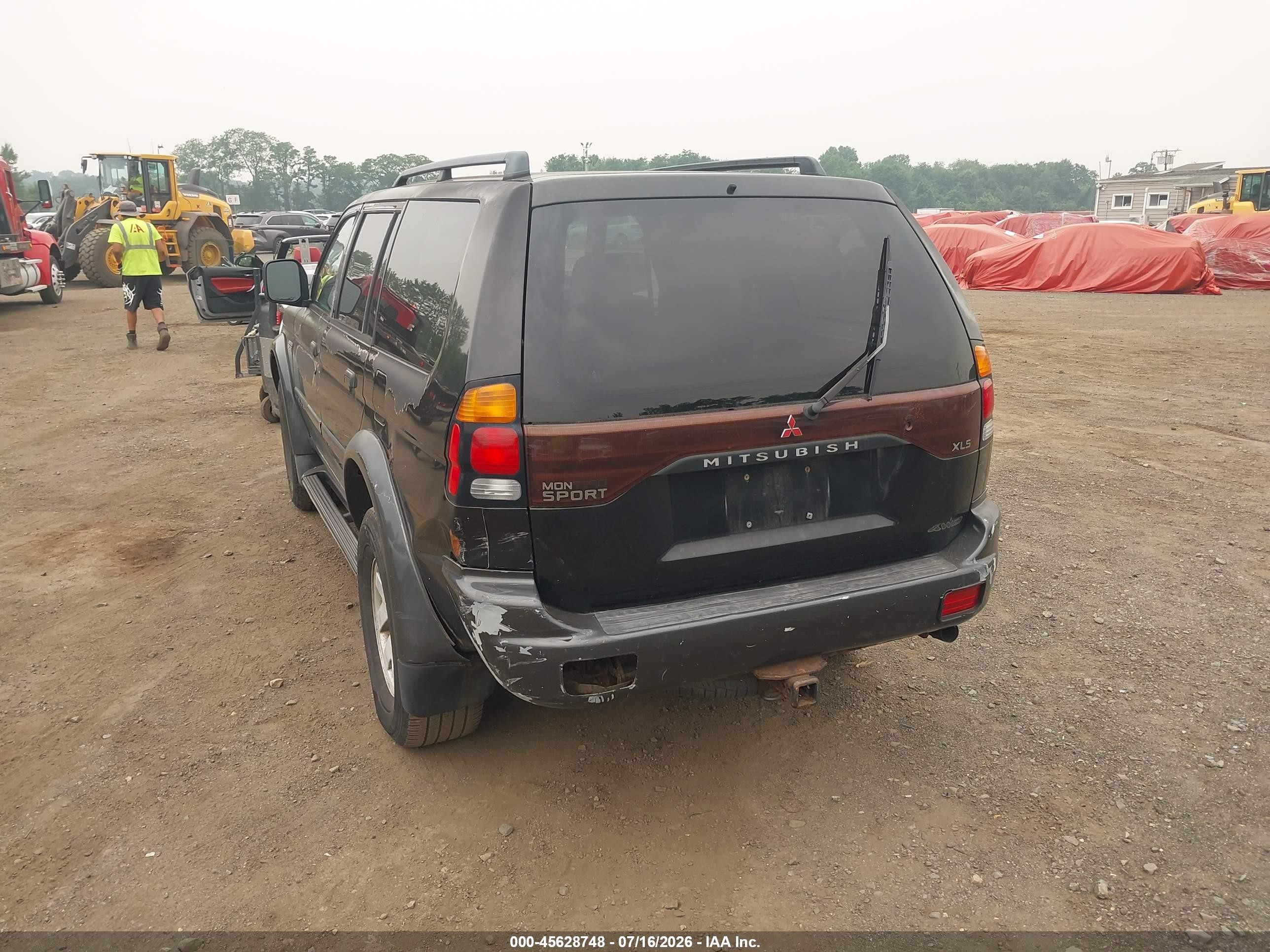 2001 Mitsubishi Montero Sport Xls Black vin: JA4MT31H71P001504