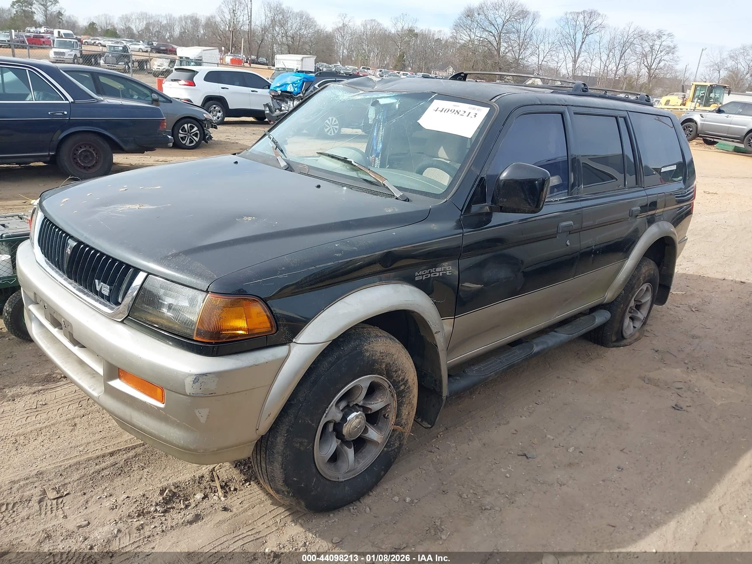 1998 Mitsubishi Montero Sport Ls Black vin: JA4MT31P4WP035043