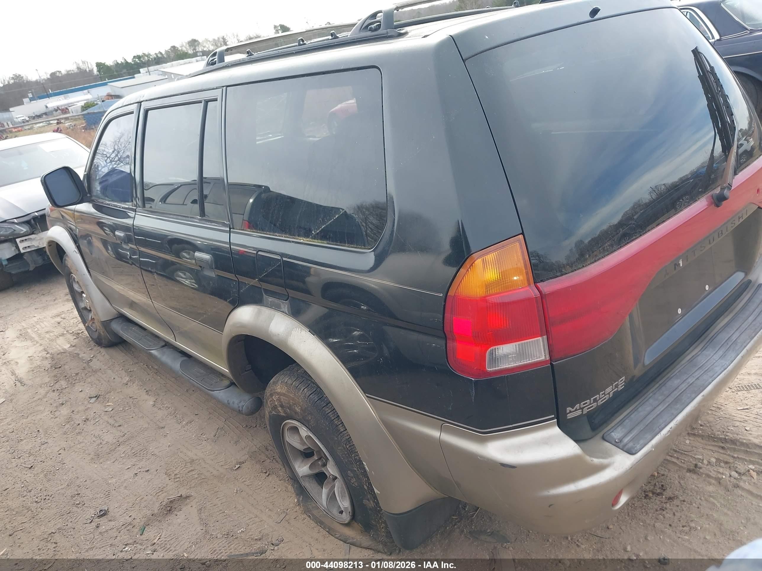 1998 Mitsubishi Montero Sport Ls Black vin: JA4MT31P4WP035043