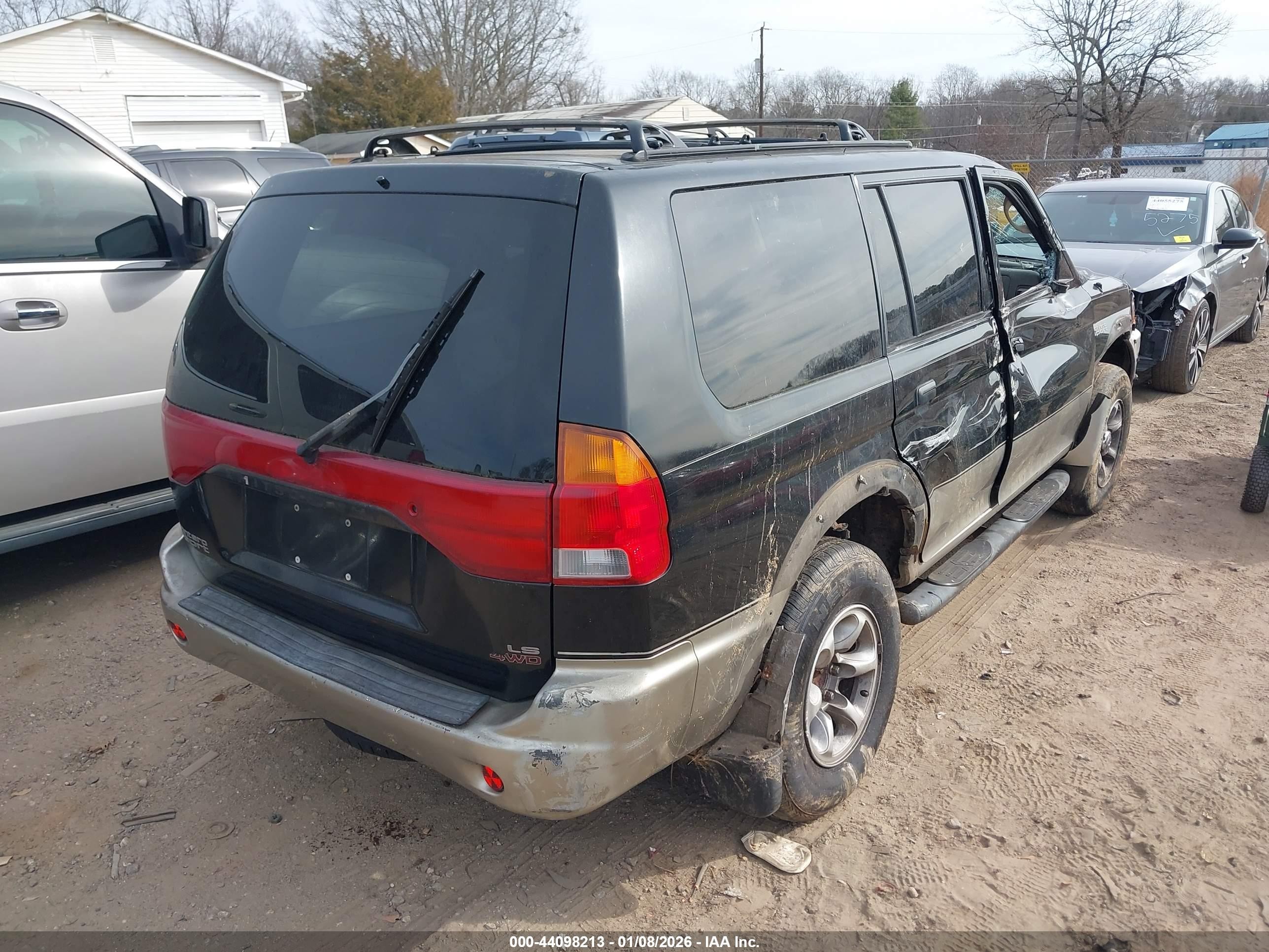 1998 Mitsubishi Montero Sport Ls Black vin: JA4MT31P4WP035043
