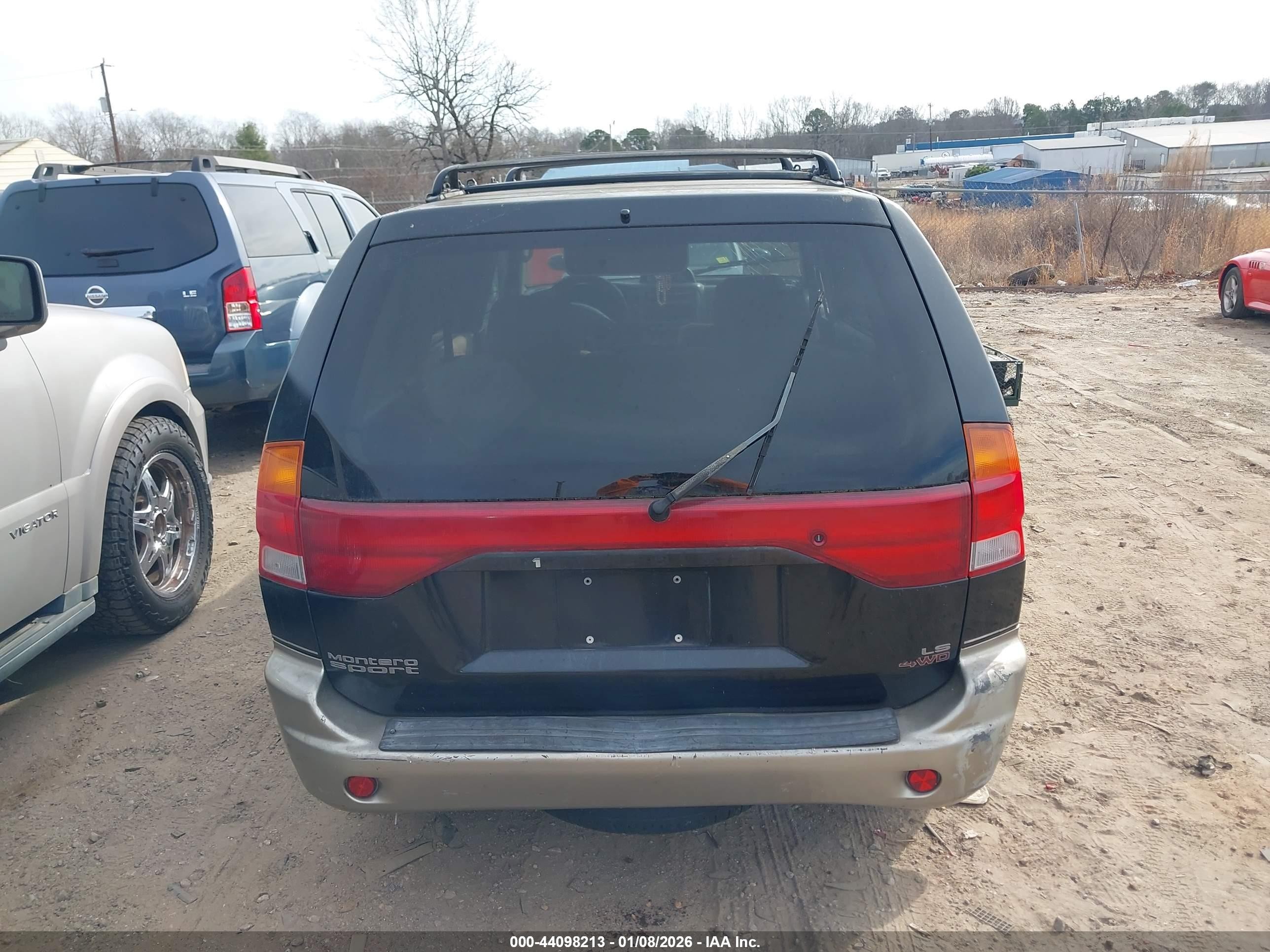 1998 Mitsubishi Montero Sport Ls Black vin: JA4MT31P4WP035043
