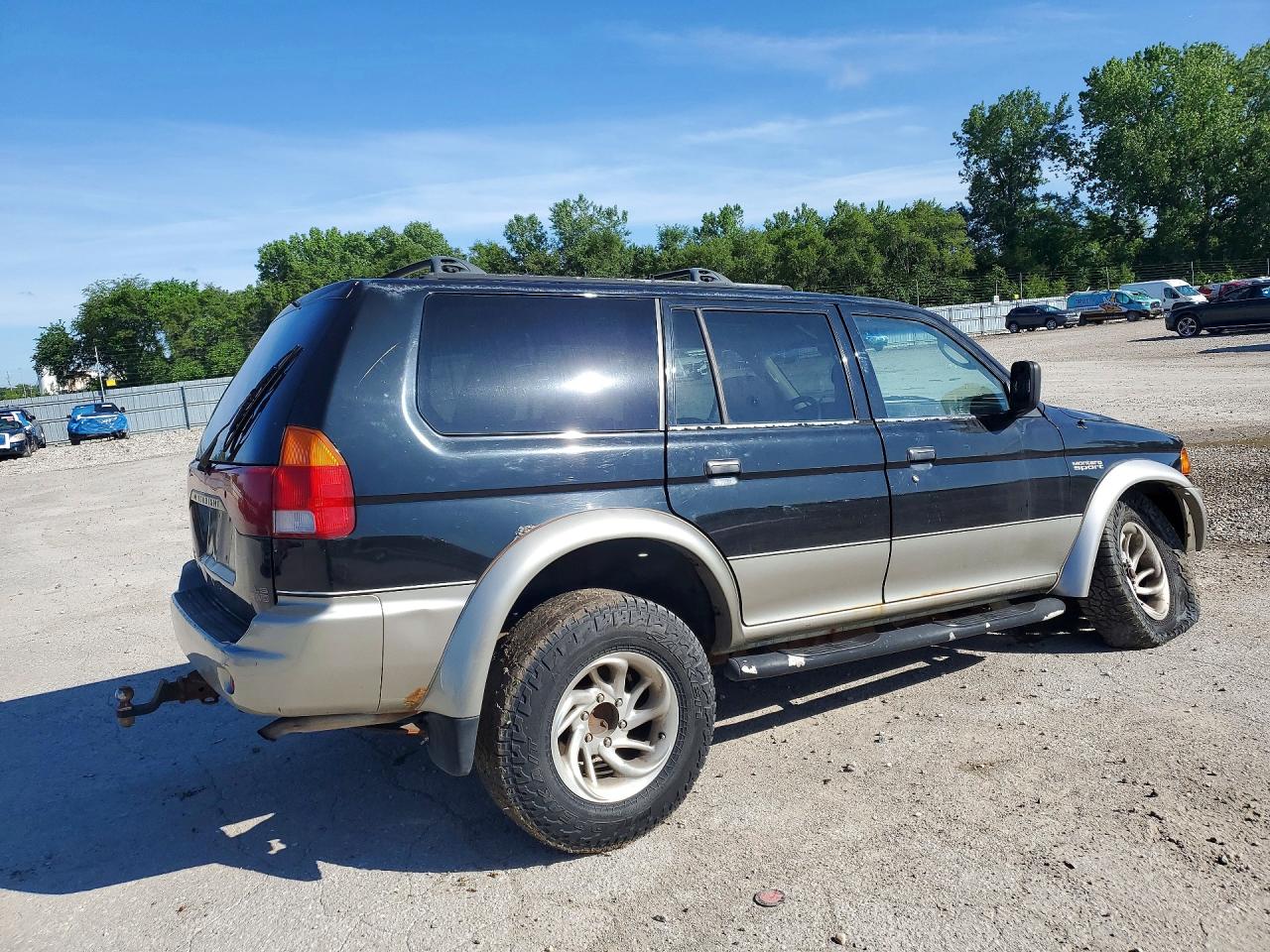 1997 Mitsubishi Montero Sport Ls Black vin: JA4MT31P8VP003193
