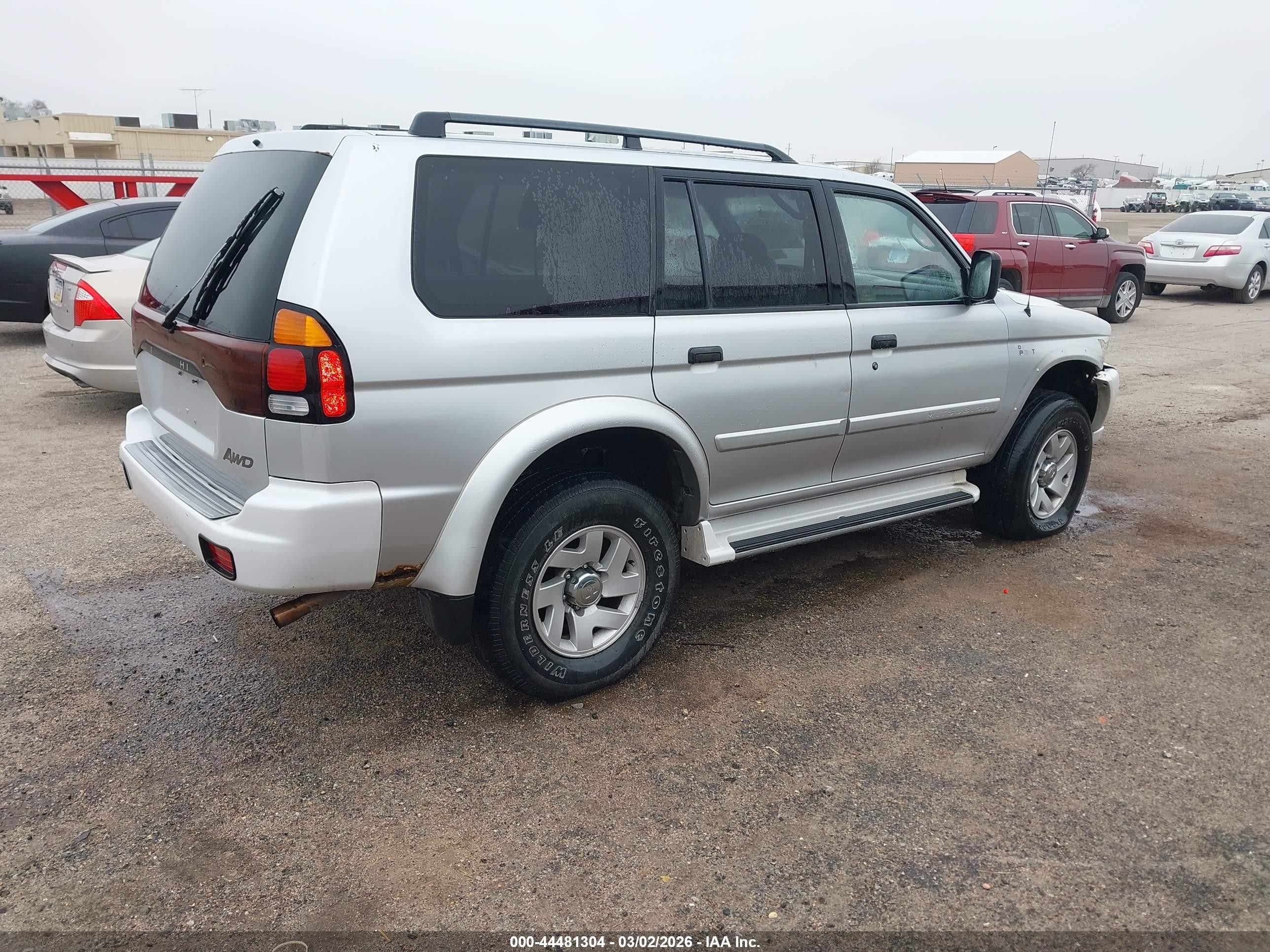 2002 Mitsubishi Montero Sport Xls Silver vin: JA4MT31R42P013054