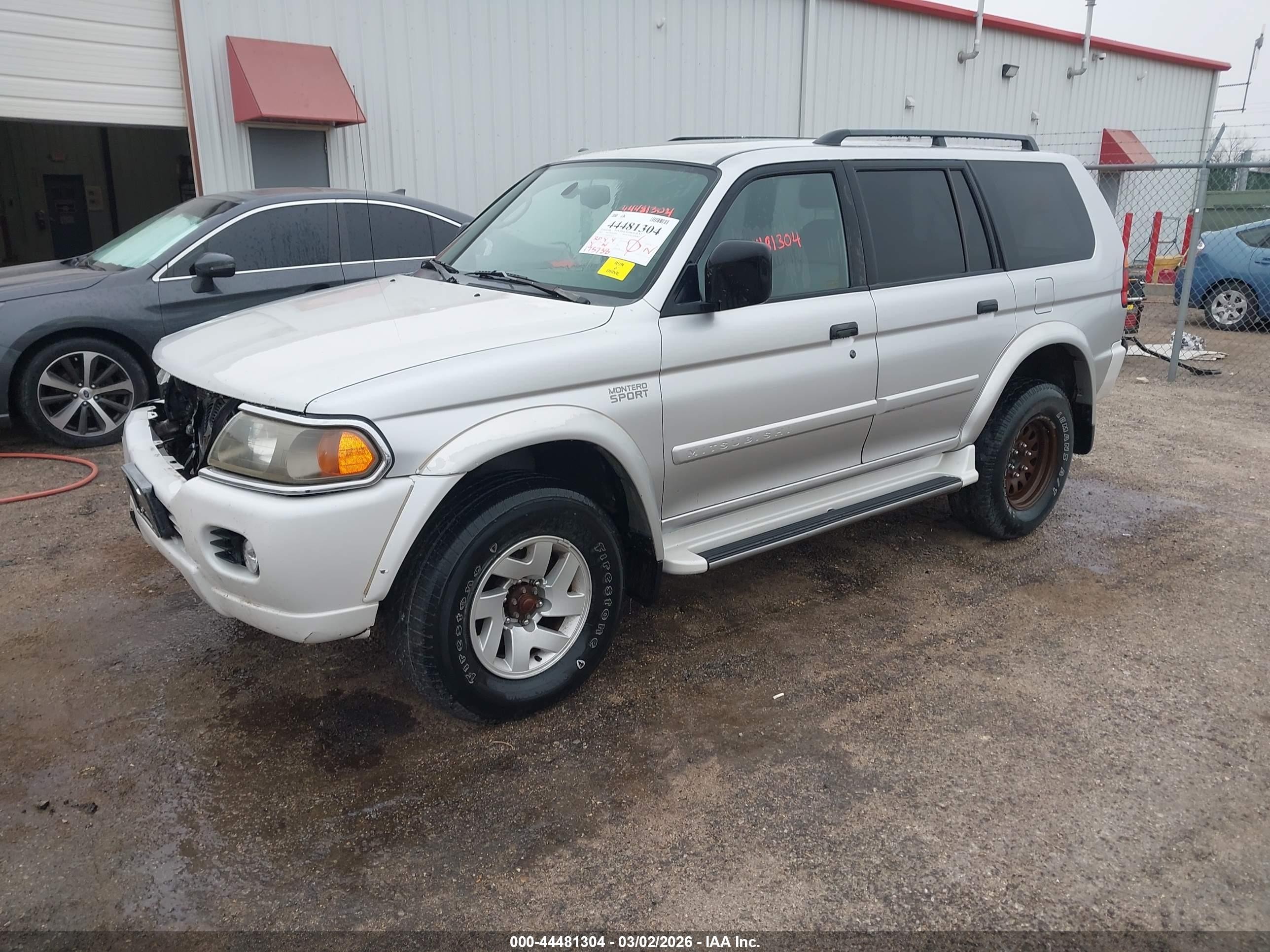 2002 Mitsubishi Montero Sport Xls Silver vin: JA4MT31R42P013054