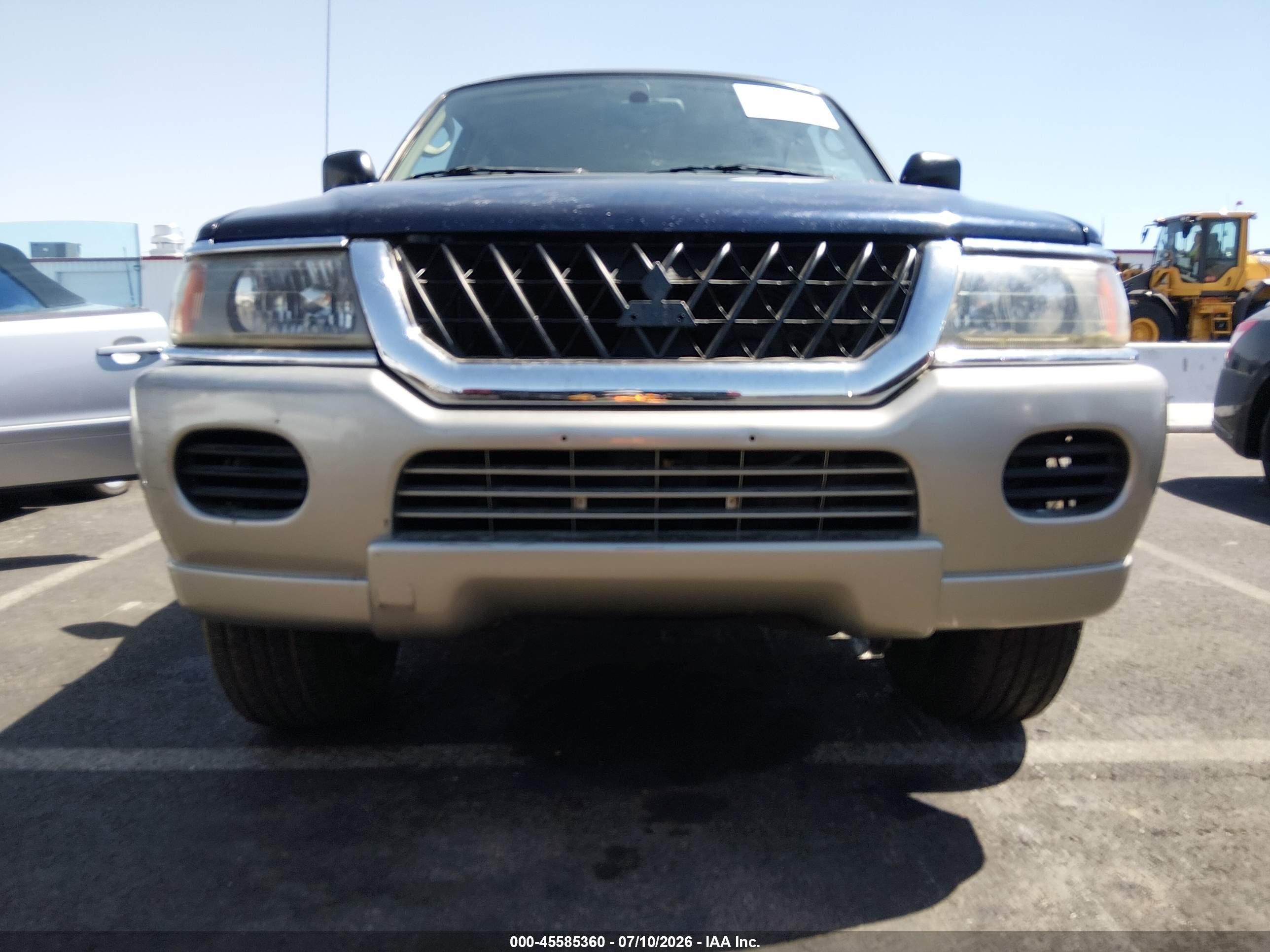 2002 Mitsubishi Montero Sport Xls Blue vin: JA4MT31R52J045899