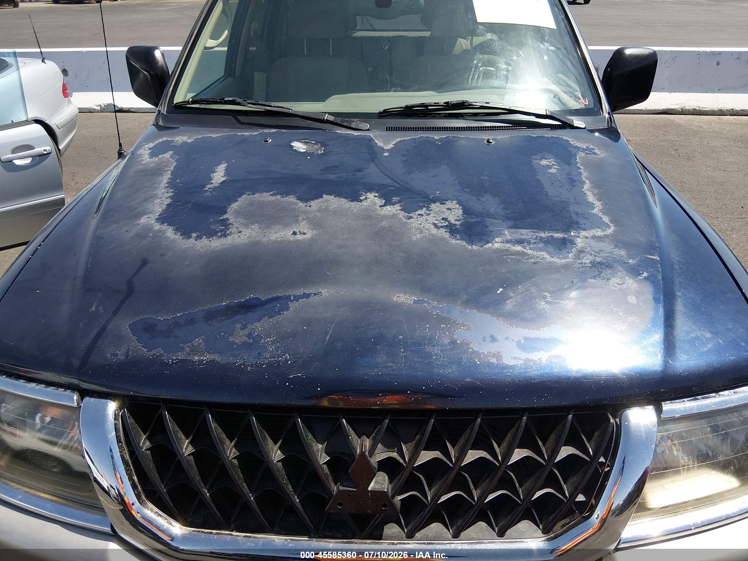 2002 Mitsubishi Montero Sport Xls Blue vin: JA4MT31R52J045899