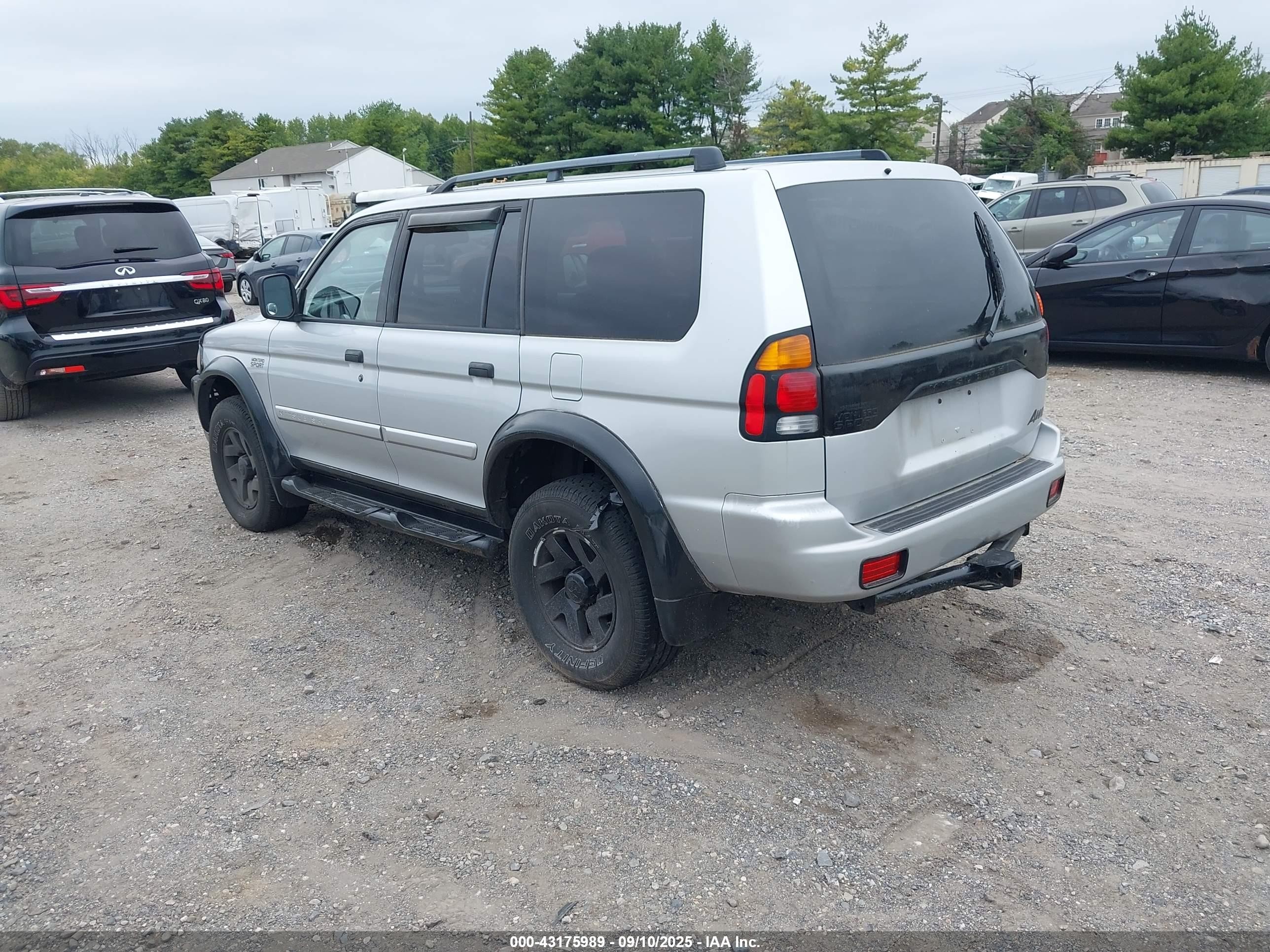 2002 Mitsubishi Montero Sport Xls Серый vin: JA4MT31R82J055181