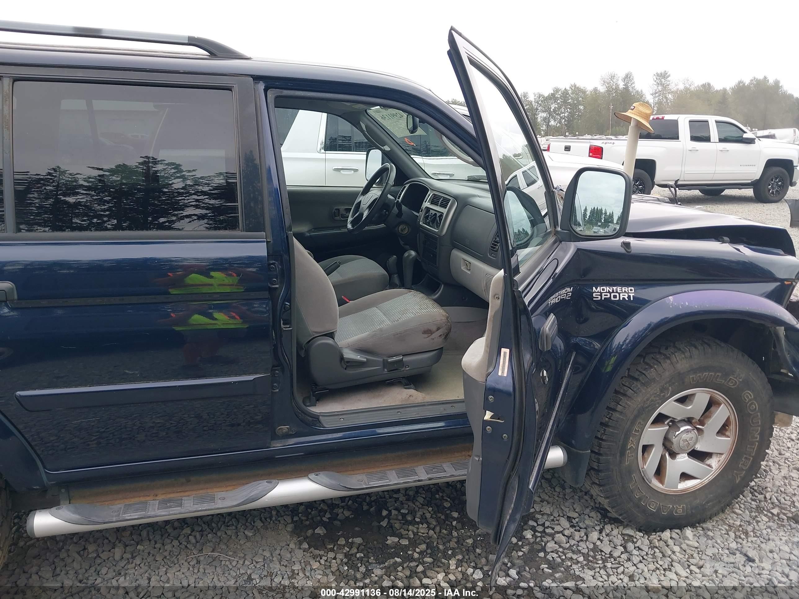 2002 Mitsubishi Montero Sport Xls Синий vin: JA4MT31RX2J035708