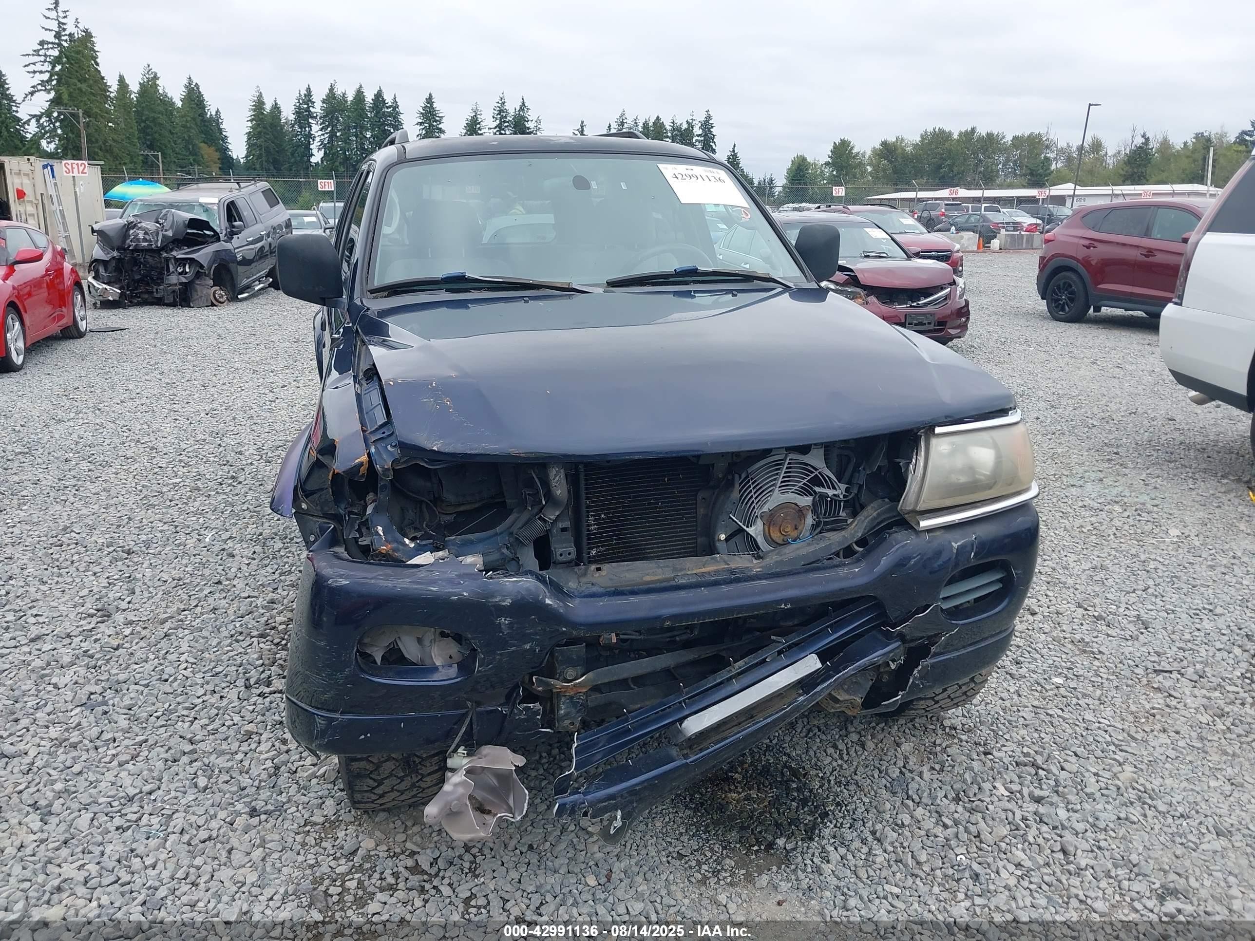 2002 Mitsubishi Montero Sport Xls Синий vin: JA4MT31RX2J035708