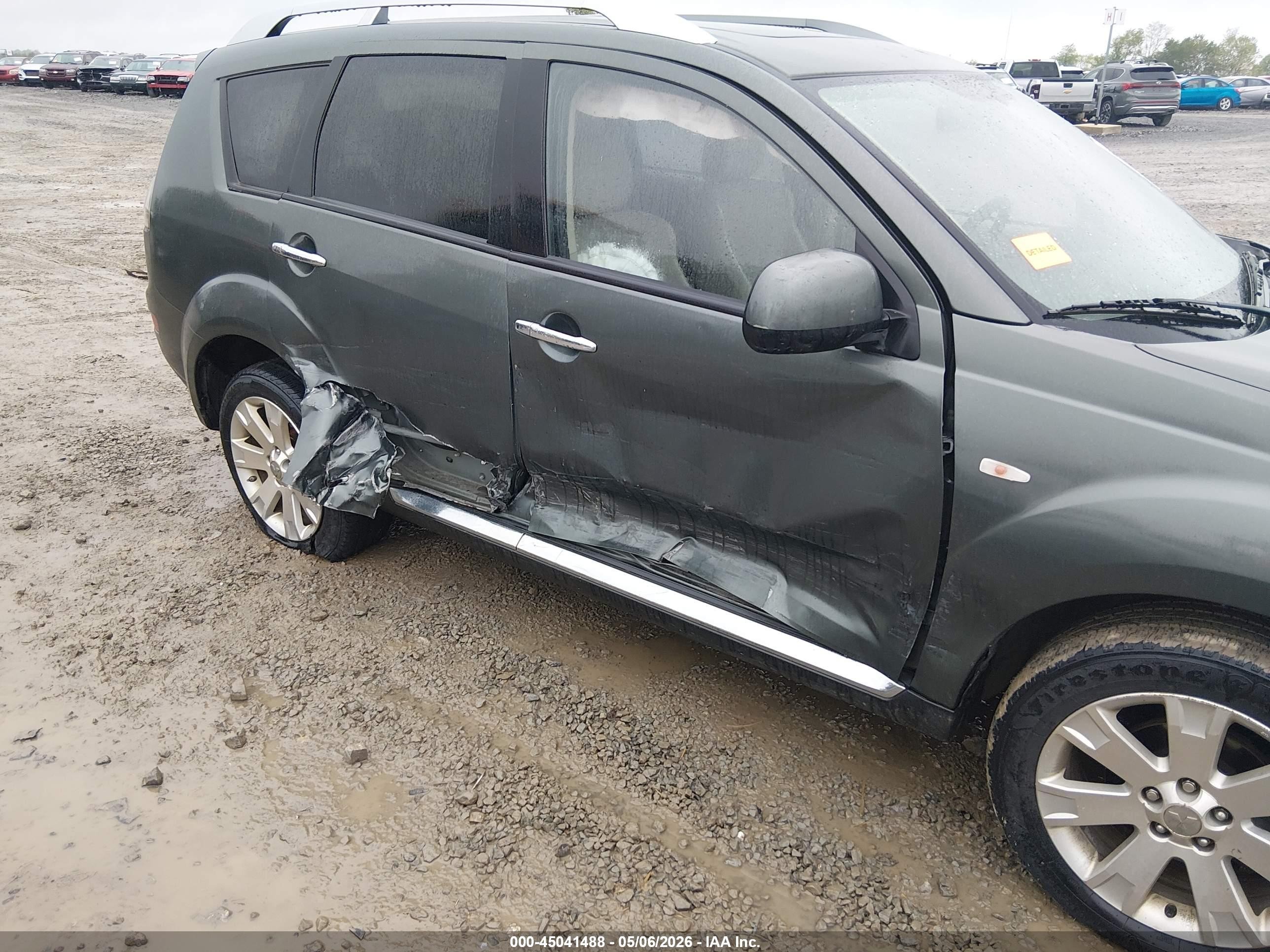 2009 Mitsubishi Outlander Se Green vin: JA4MT31W39Z001952