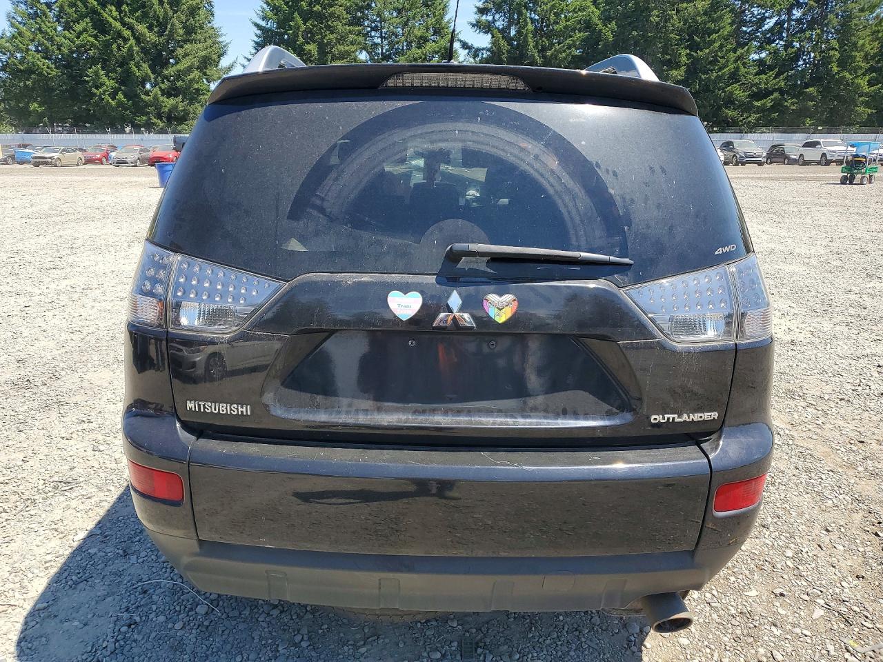 2009 Mitsubishi Outlander Se Black vin: JA4MT31W59Z001161