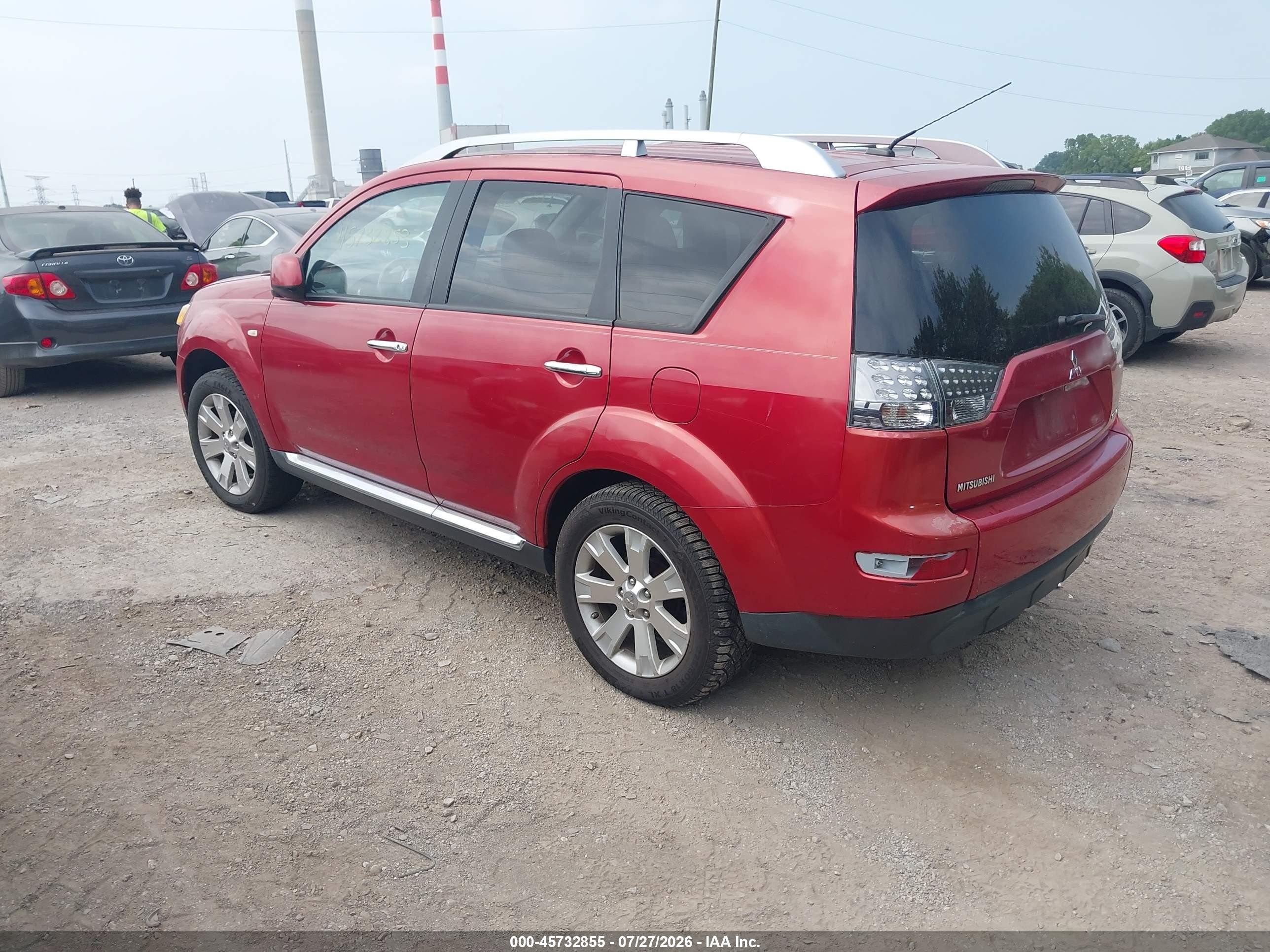2009 Mitsubishi Outlander Se Red vin: JA4MT31W69Z005140
