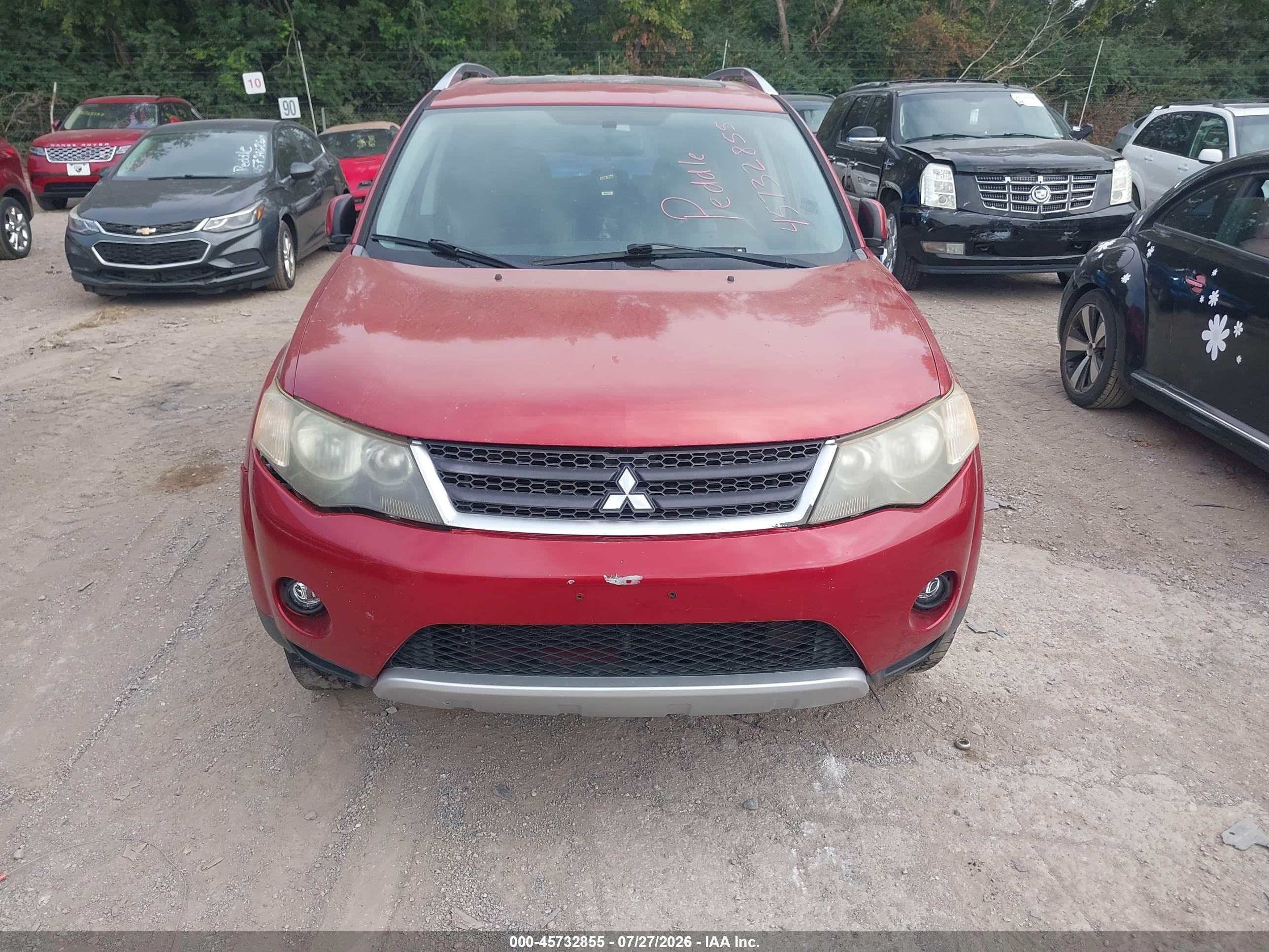 2009 Mitsubishi Outlander Se Red vin: JA4MT31W69Z005140