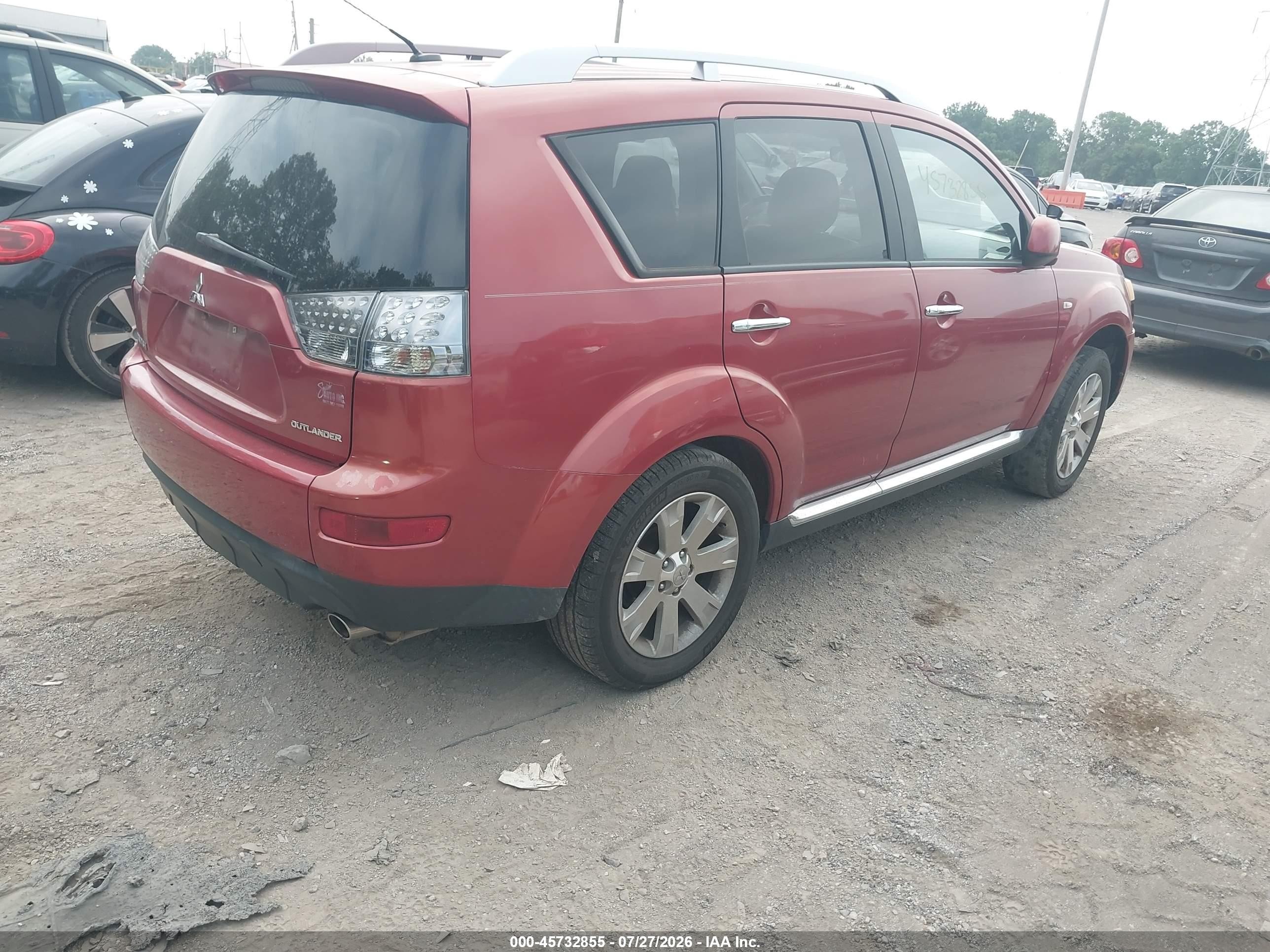 2009 Mitsubishi Outlander Se Red vin: JA4MT31W69Z005140