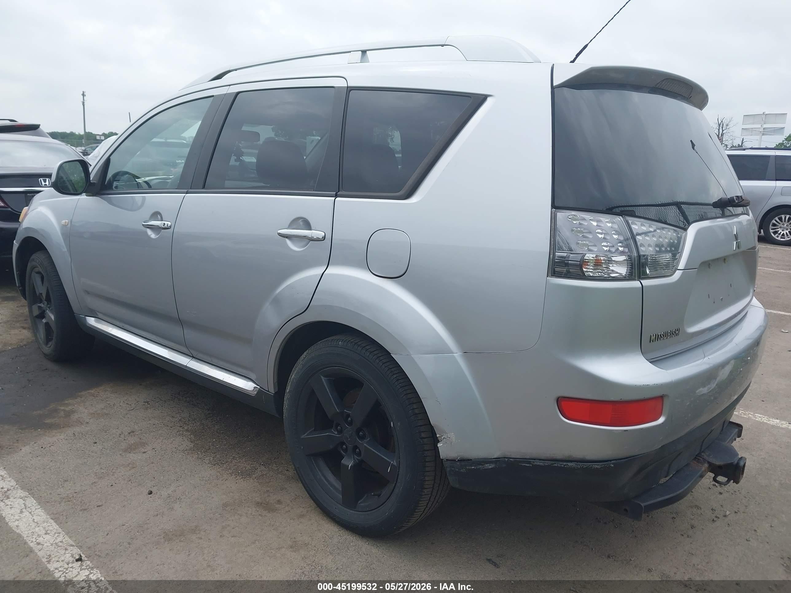 2009 Mitsubishi Outlander Se Silver vin: JA4MT31W79Z001937
