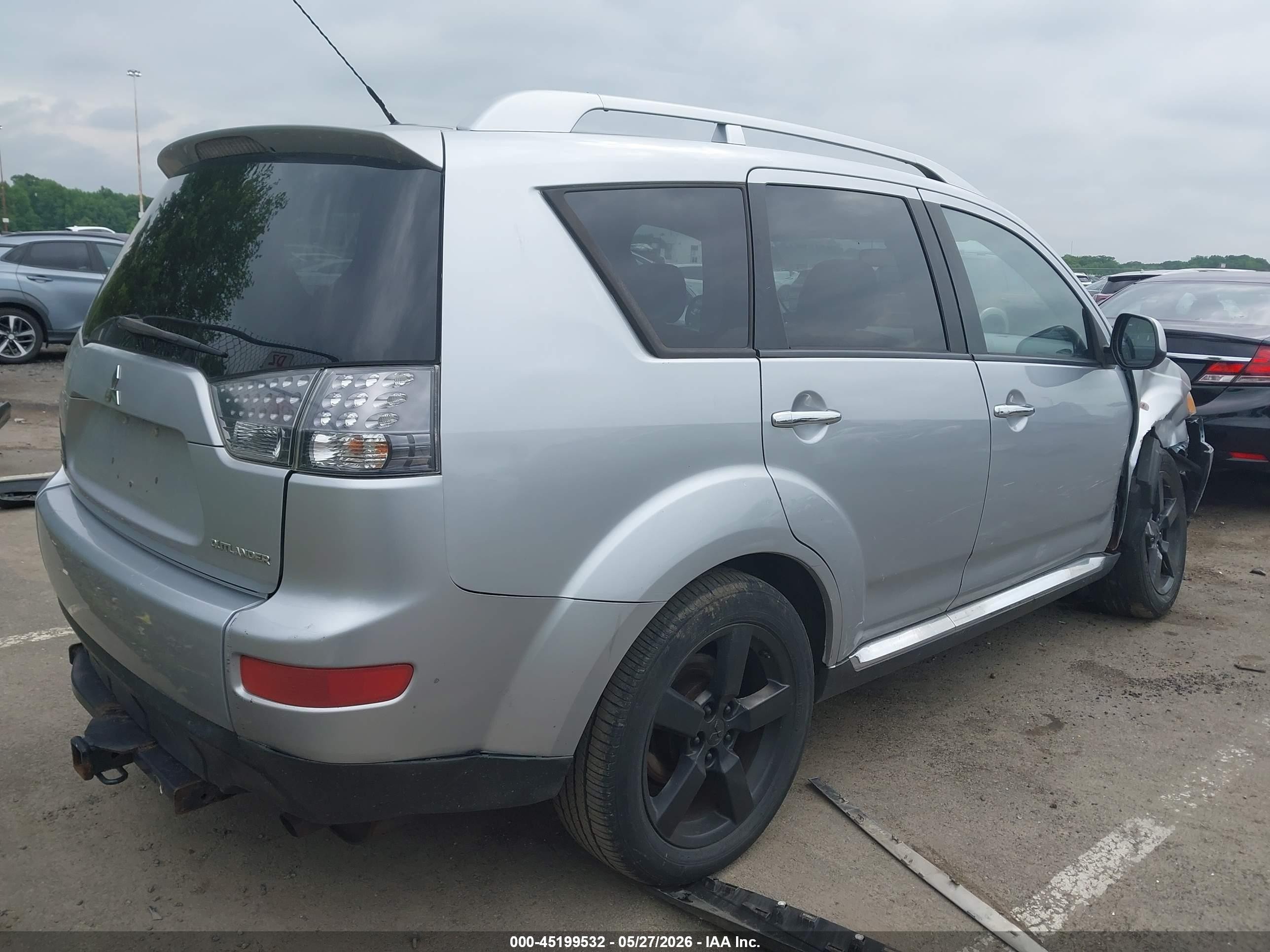 2009 Mitsubishi Outlander Se Silver vin: JA4MT31W79Z001937
