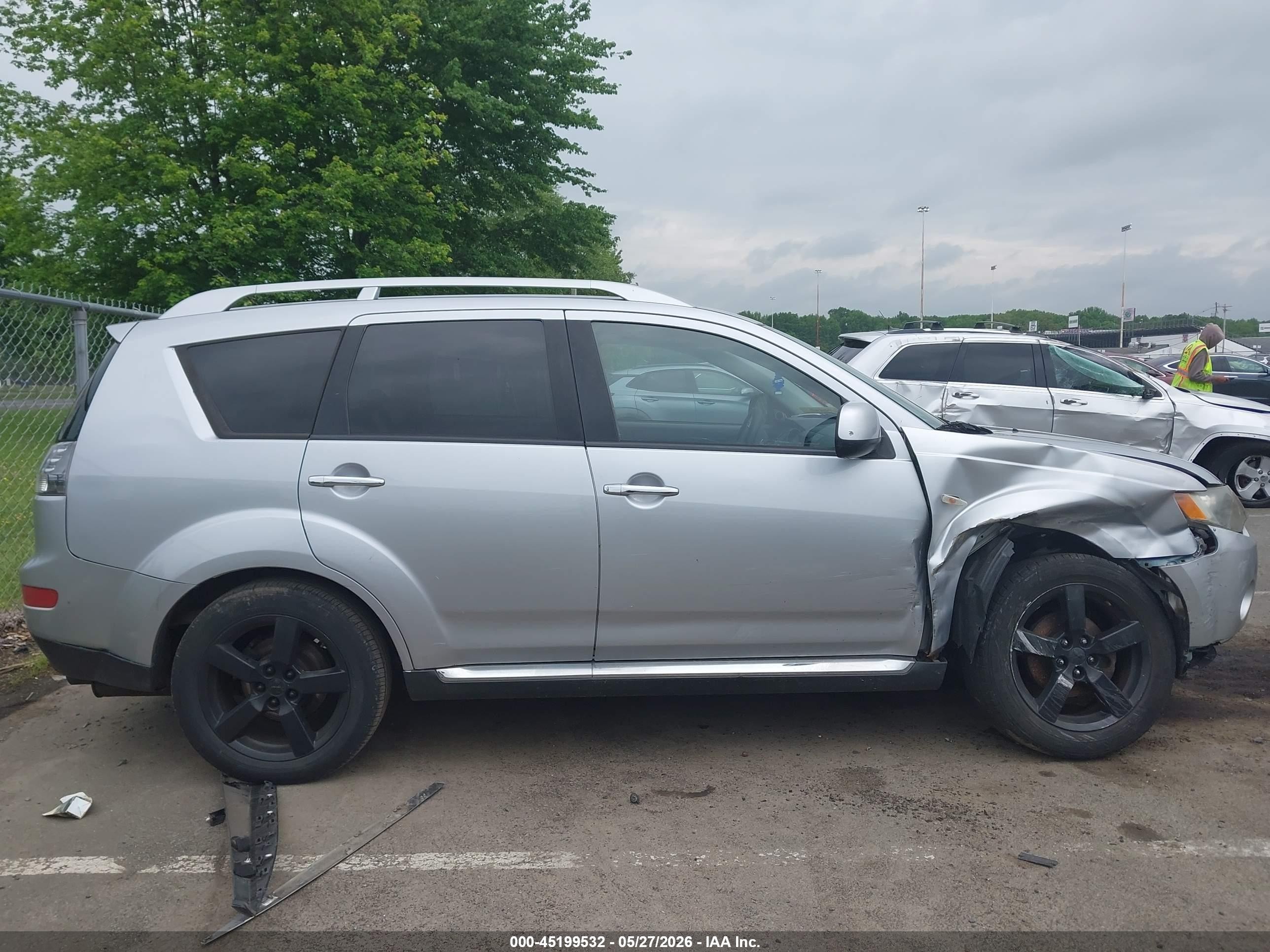 2009 Mitsubishi Outlander Se Silver vin: JA4MT31W79Z001937