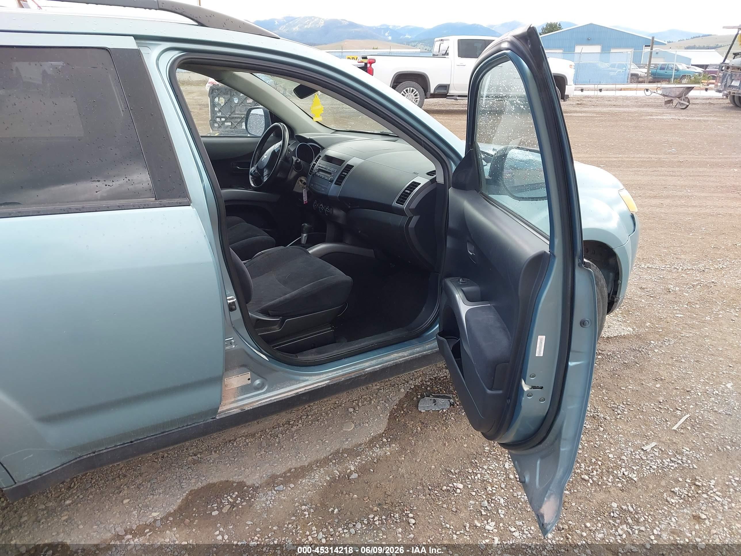2007 Mitsubishi Outlander Ls Синий vin: JA4MT31X07U006481