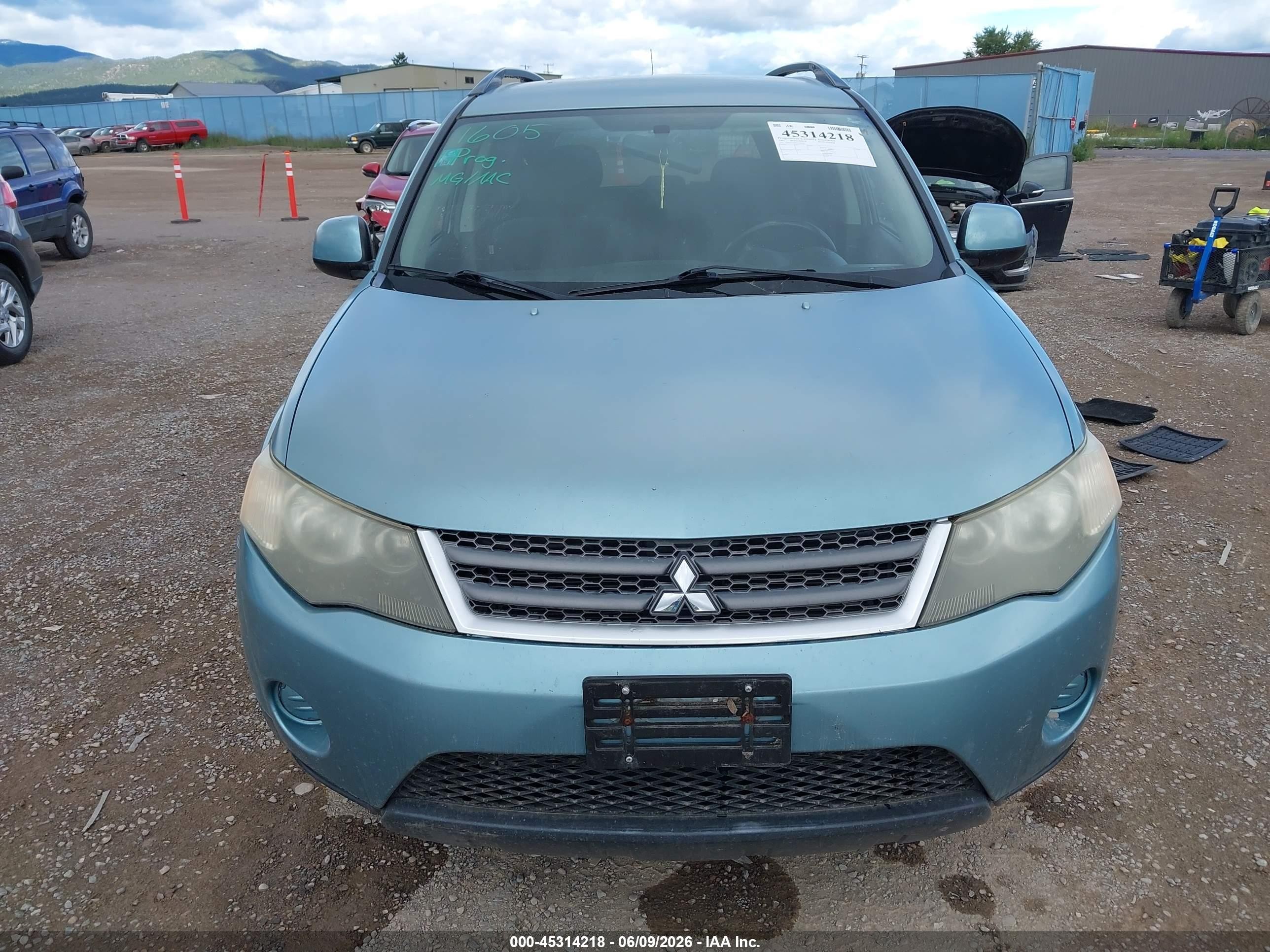 2007 Mitsubishi Outlander Ls Синий vin: JA4MT31X07U006481