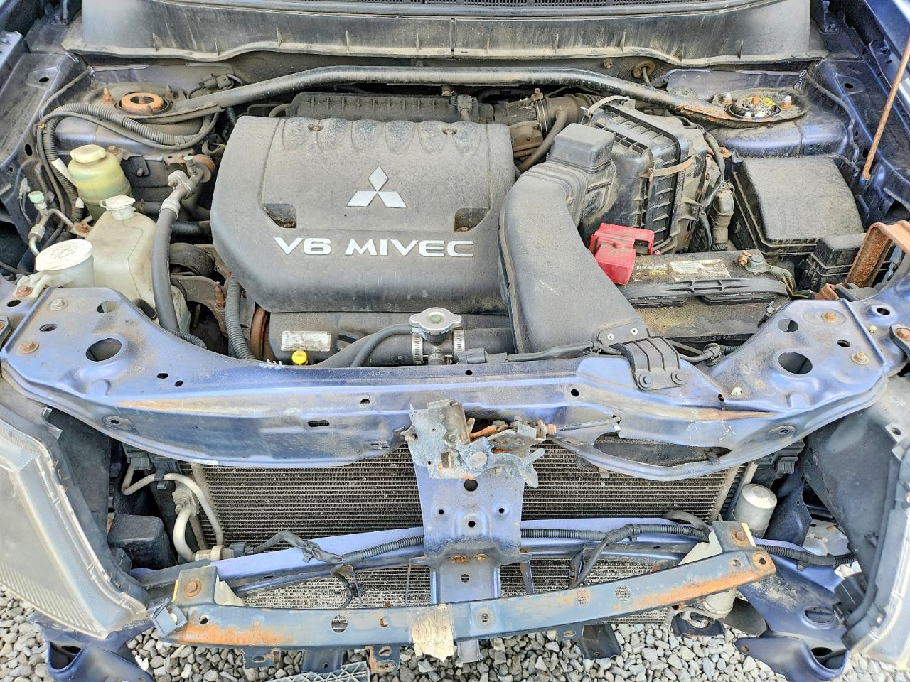2007 Mitsubishi Outlander Ls Blue vin: JA4MT31X57U014799