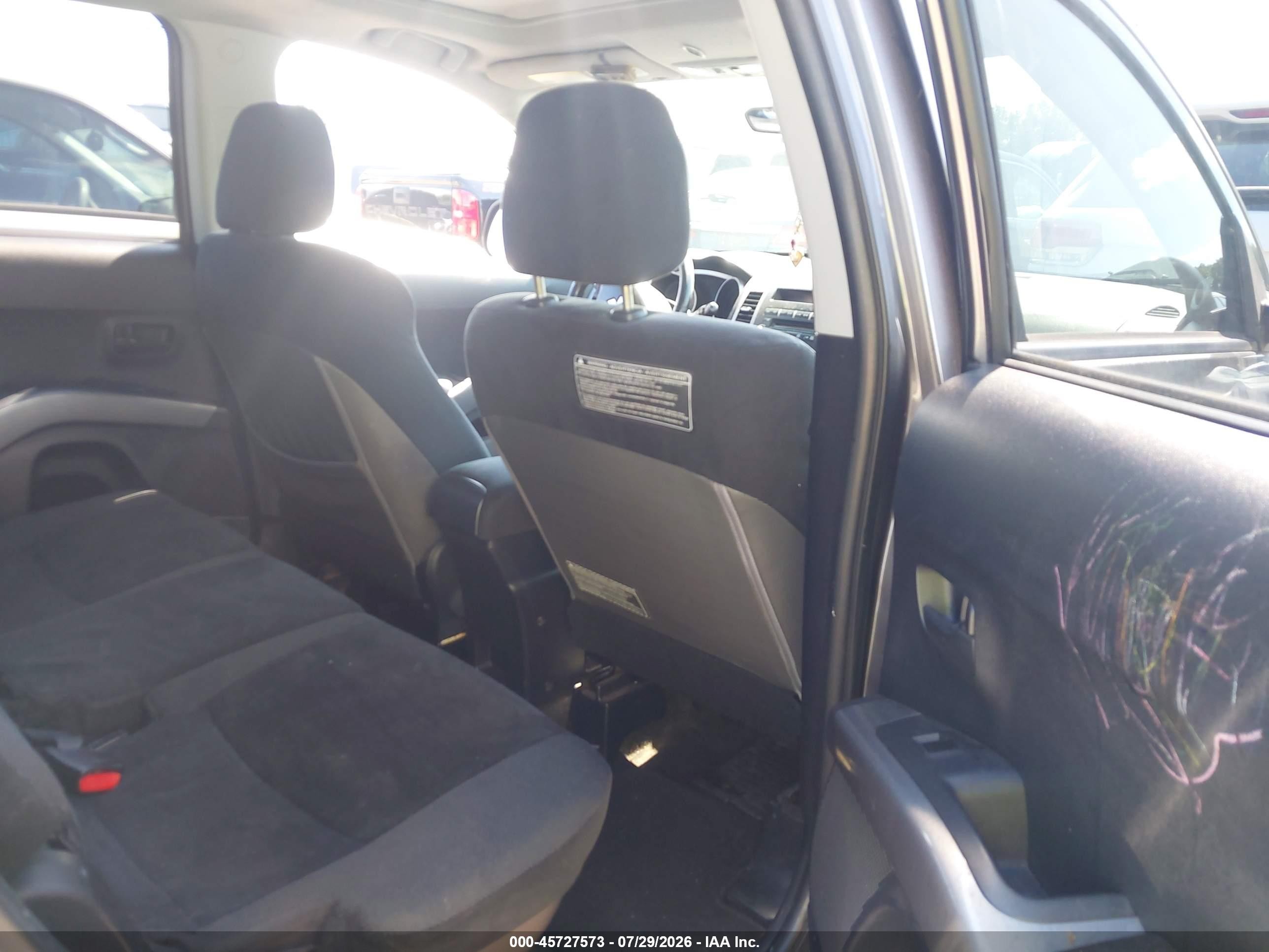 2007 Mitsubishi Outlander Ls Gray vin: JA4MT31X67U005772
