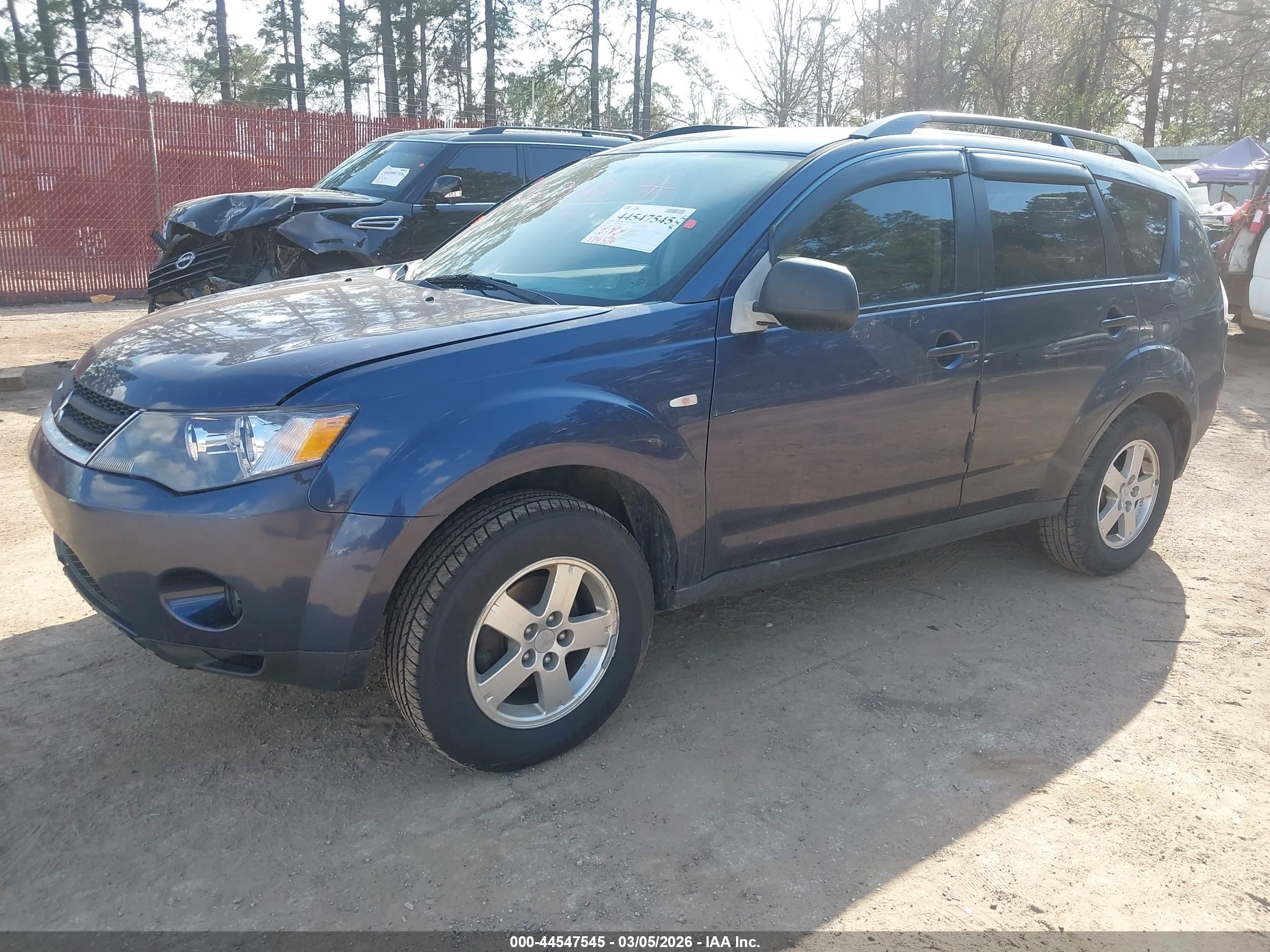 2007 Mitsubishi Outlander Ls Blue vin: JA4MT31X77Z016475