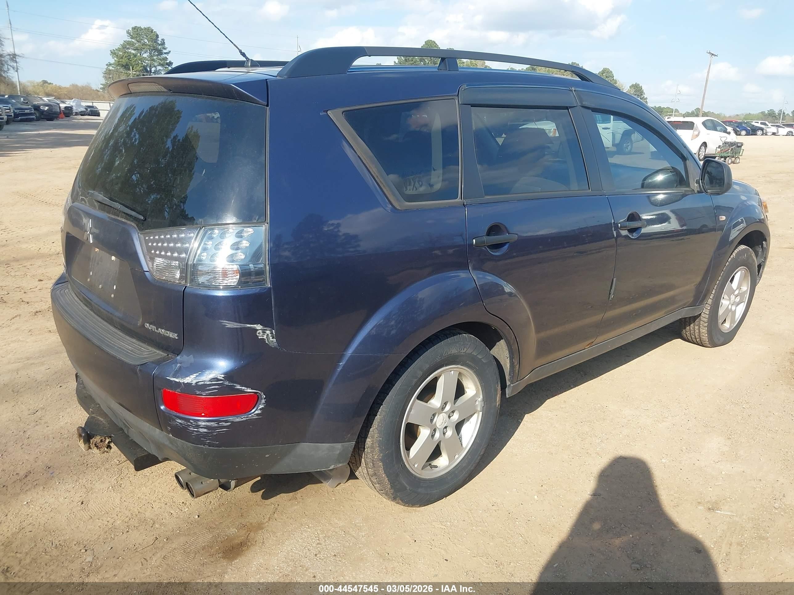 2007 Mitsubishi Outlander Ls Blue vin: JA4MT31X77Z016475
