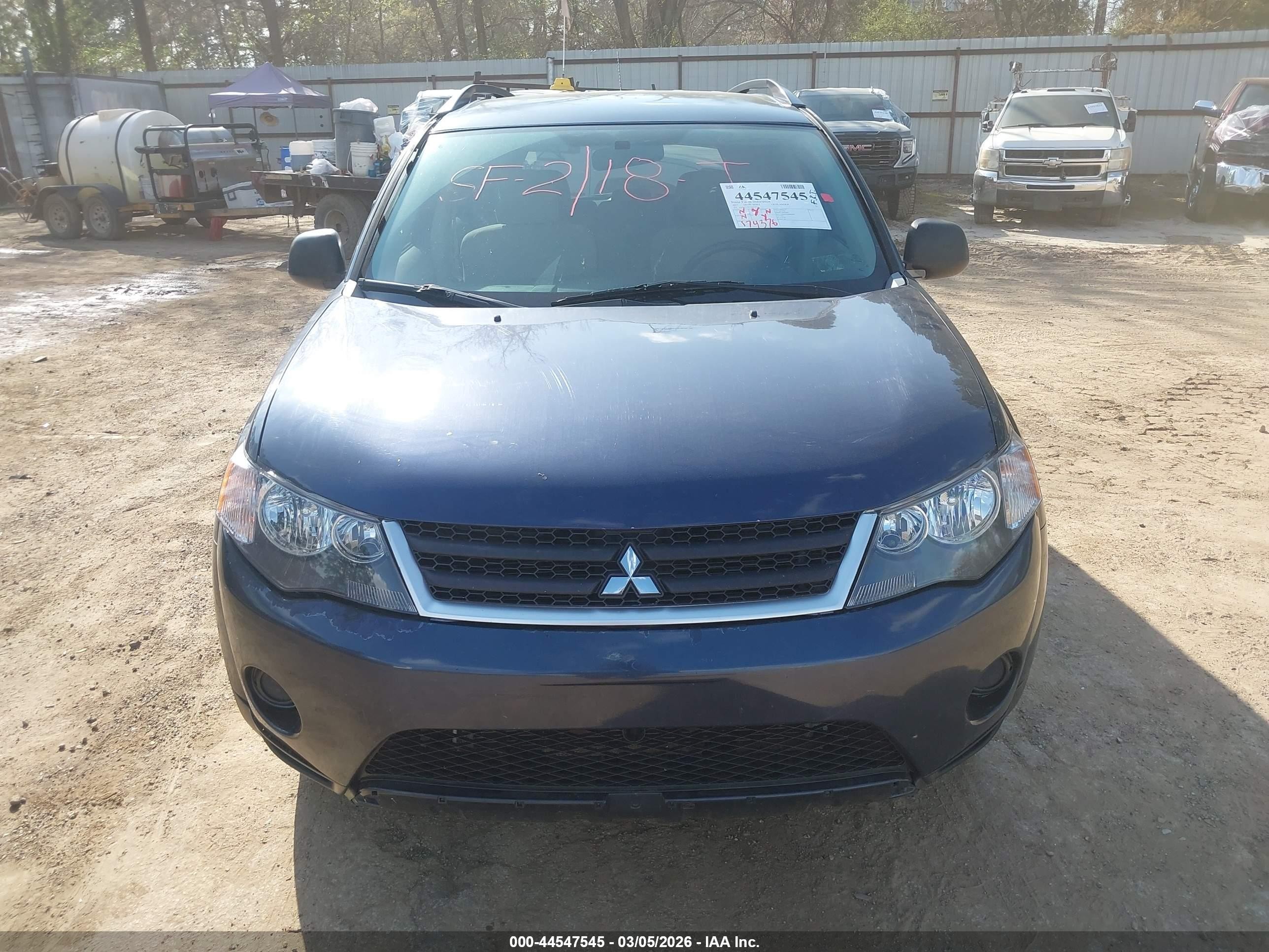 2007 Mitsubishi Outlander Ls Blue vin: JA4MT31X77Z016475