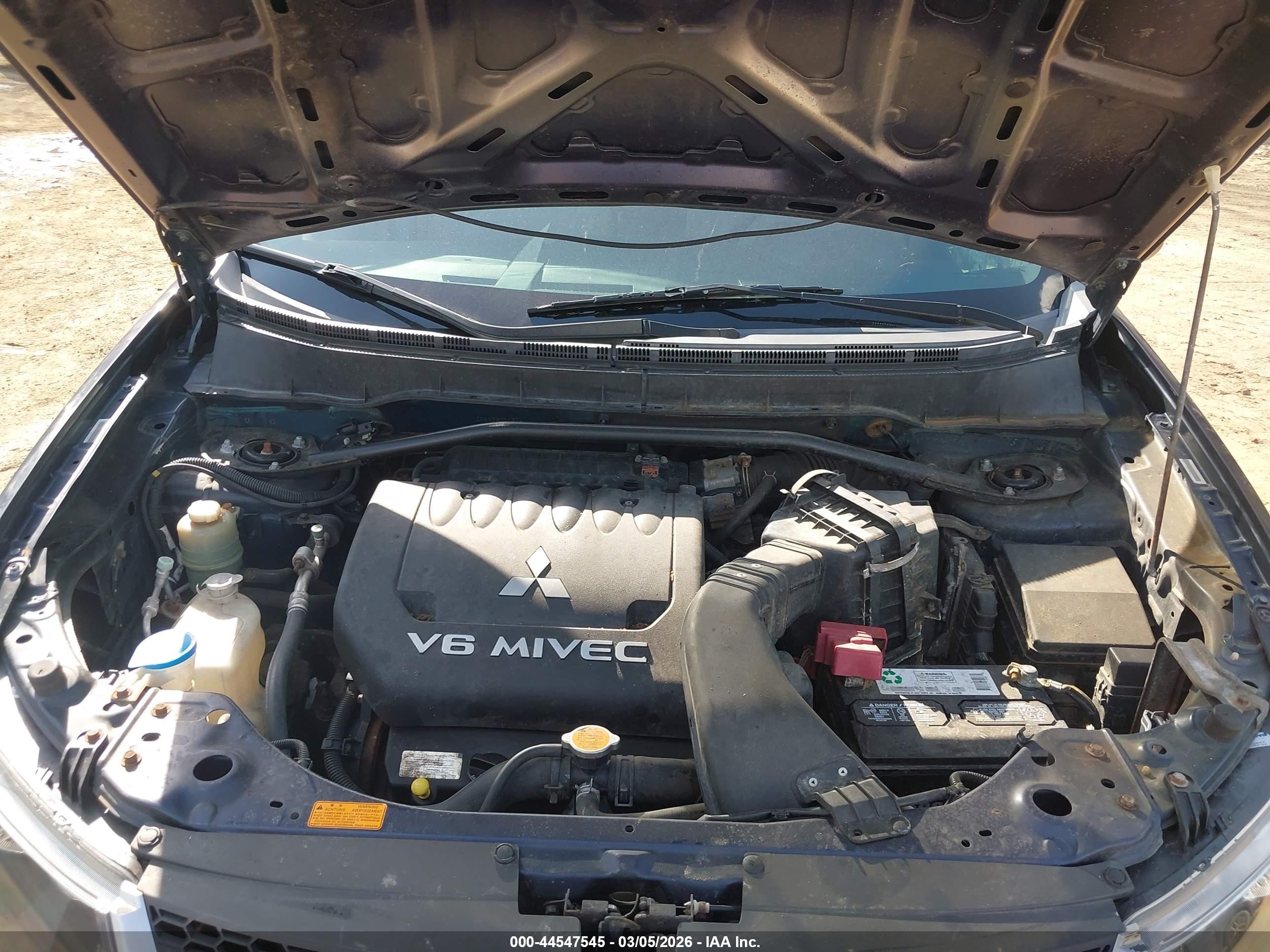 2007 Mitsubishi Outlander Ls Blue vin: JA4MT31X77Z016475