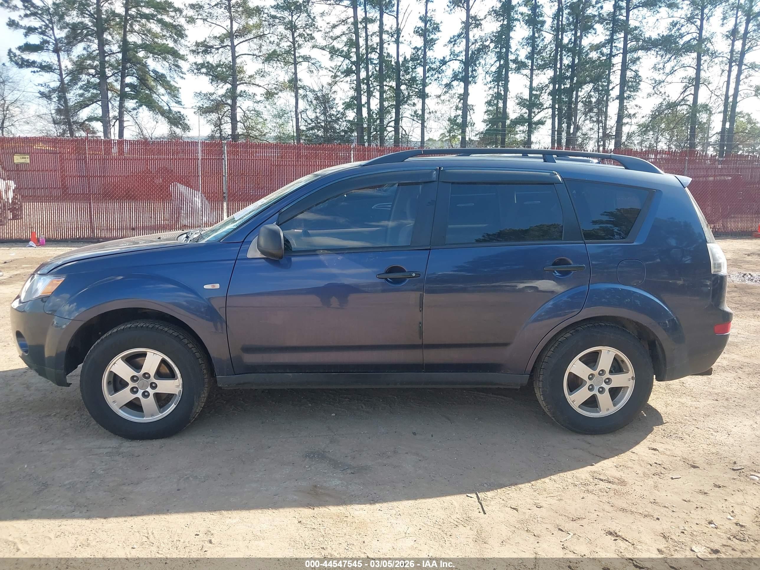 2007 Mitsubishi Outlander Ls Blue vin: JA4MT31X77Z016475