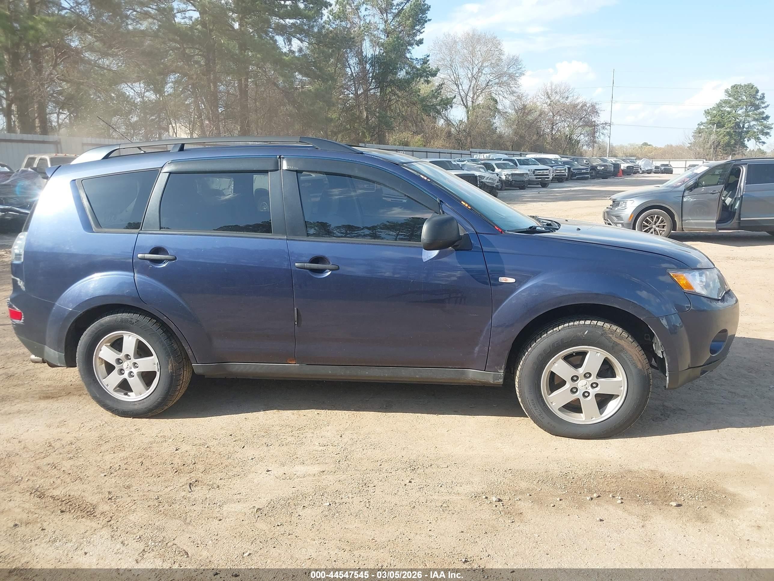 2007 Mitsubishi Outlander Ls Blue vin: JA4MT31X77Z016475