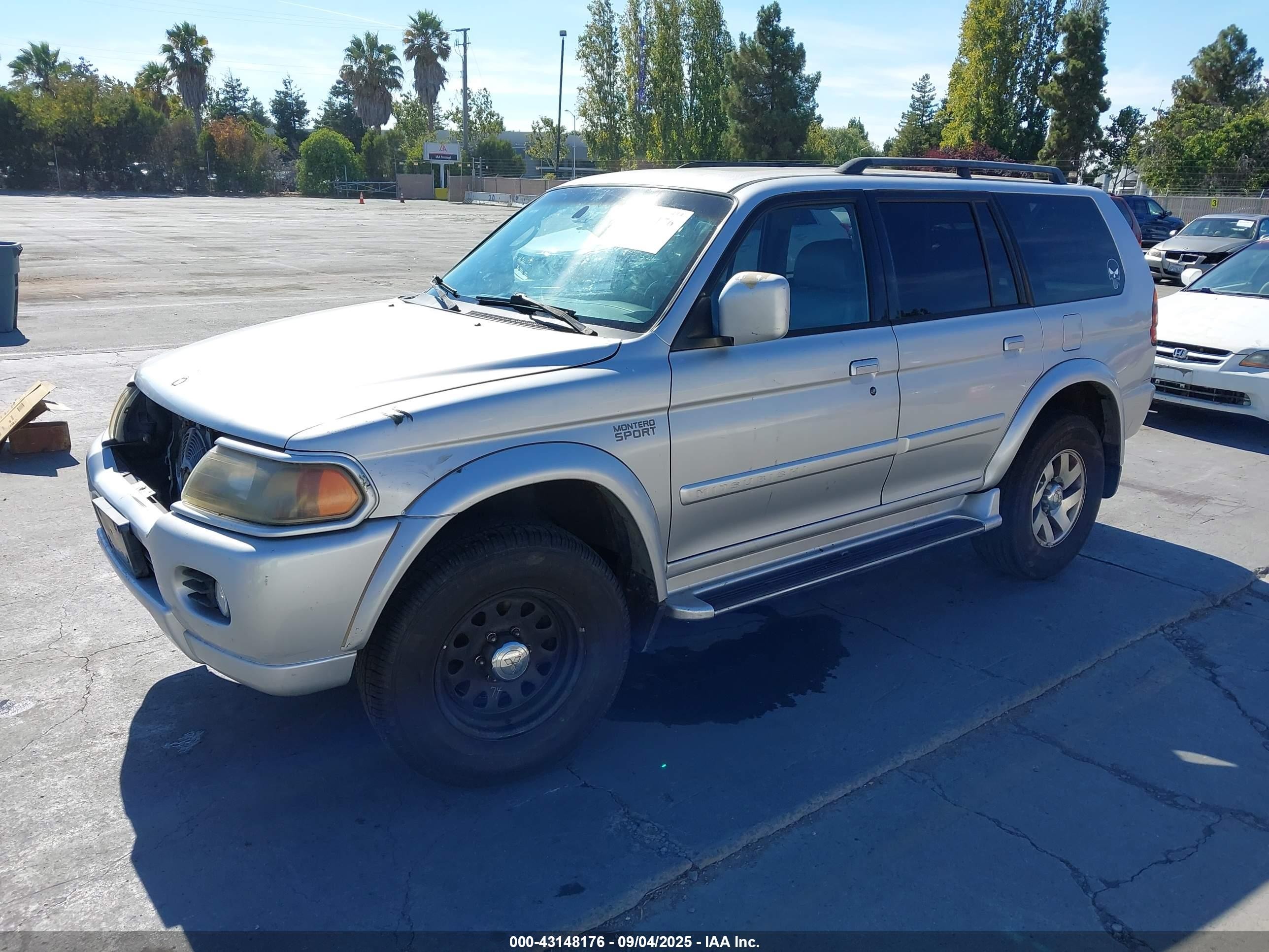 2002 Mitsubishi Montero Sport Ltd Silver vin: JA4MT41R32J033501