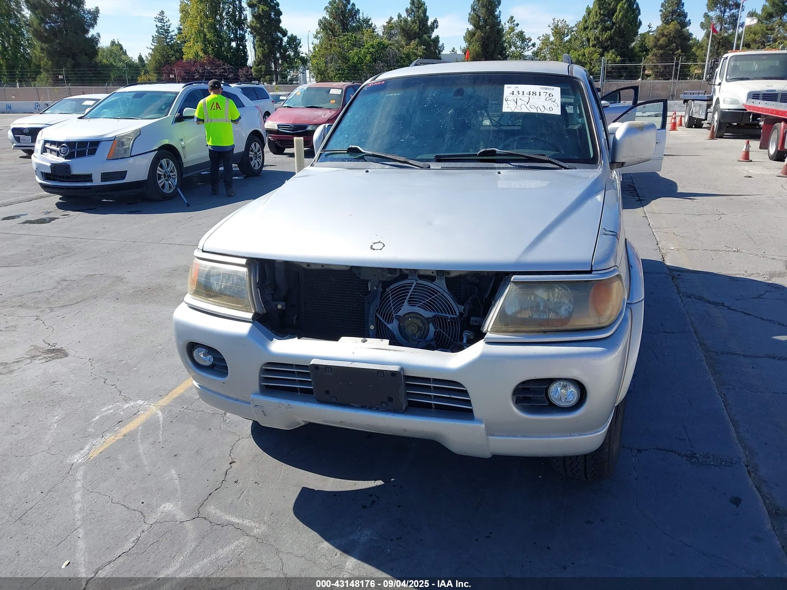 2002 Mitsubishi Montero Sport Ltd Silver vin: JA4MT41R32J033501