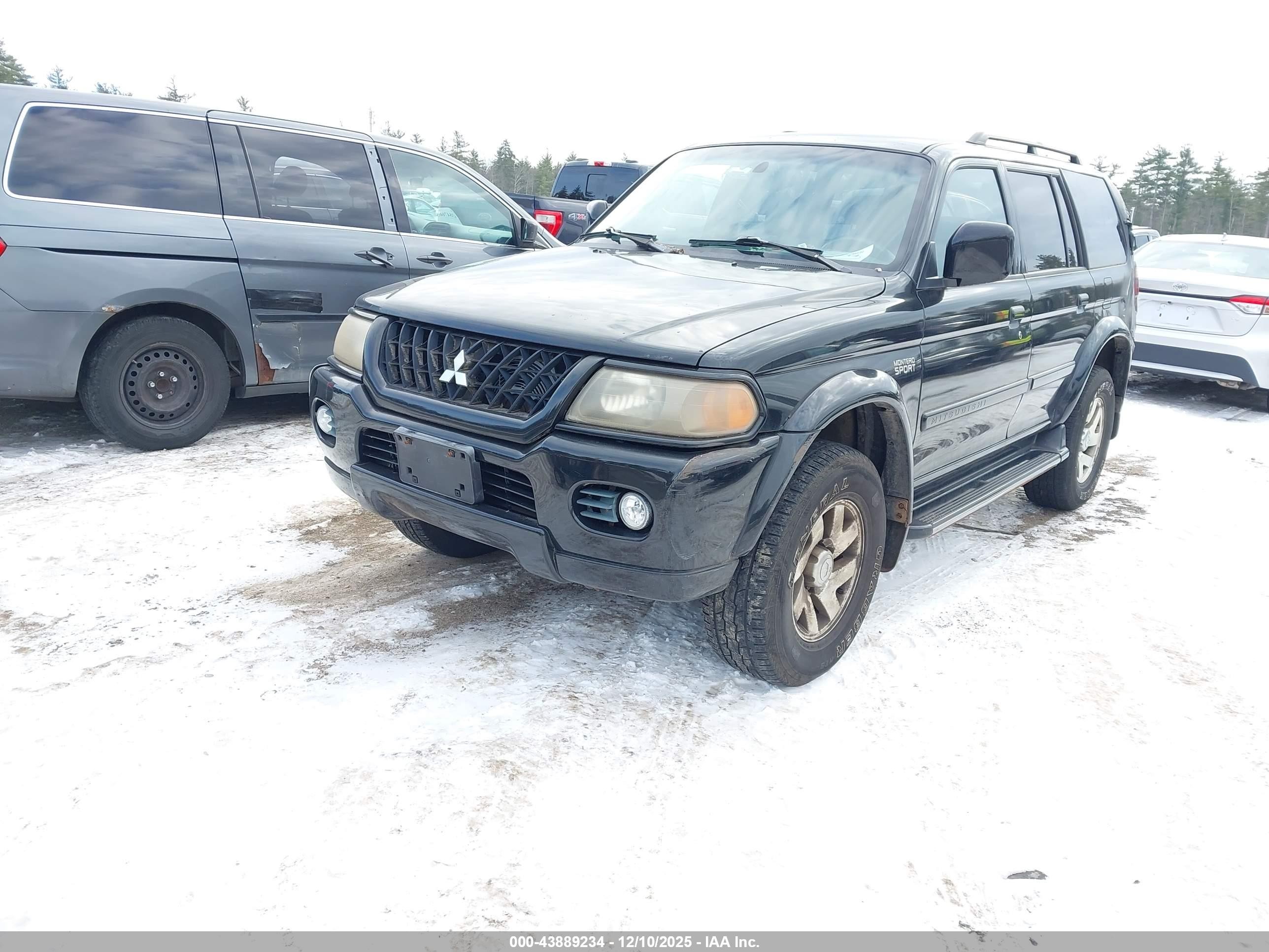 2002 Mitsubishi Montero Sport Ltd Black vin: JA4MT41R52J050476
