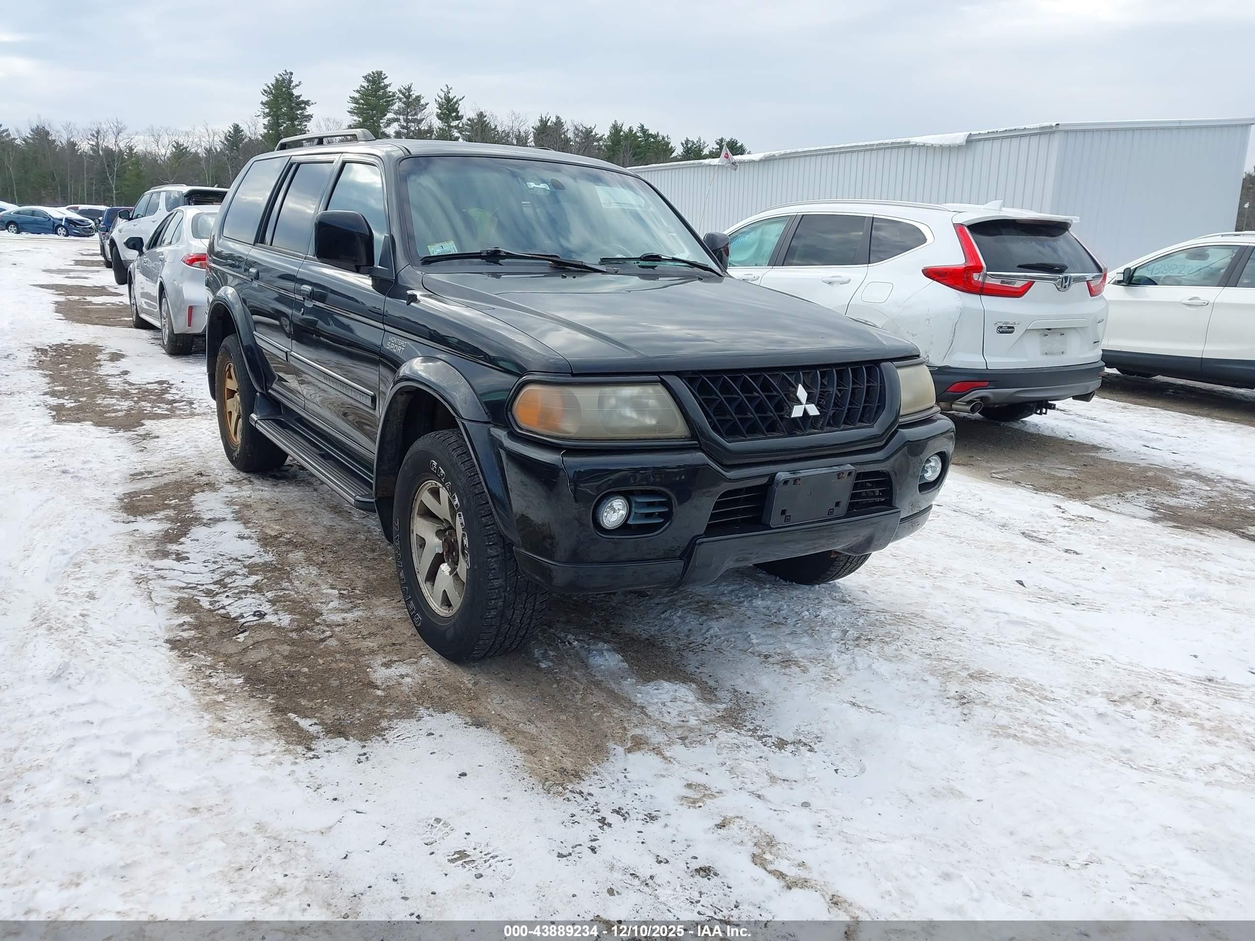 2002 Mitsubishi Montero Sport Ltd Black vin: JA4MT41R52J050476