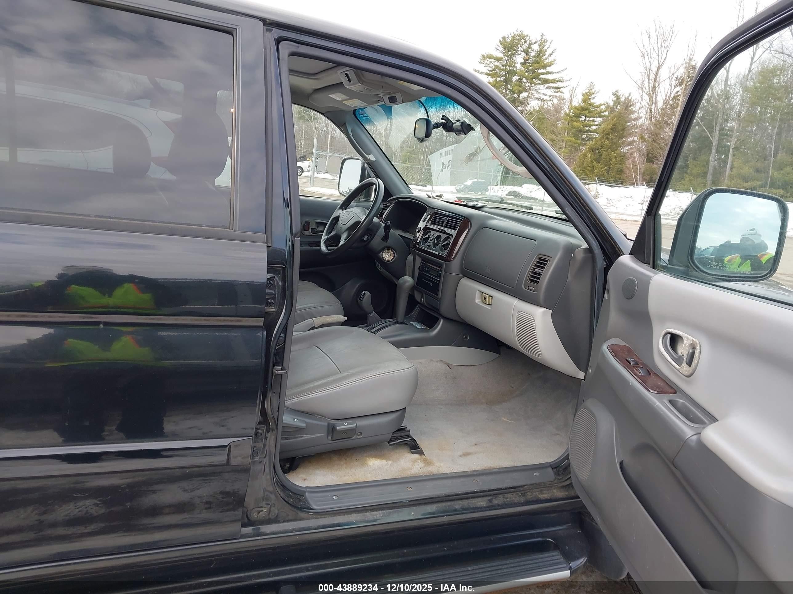 2002 Mitsubishi Montero Sport Ltd Black vin: JA4MT41R52J050476