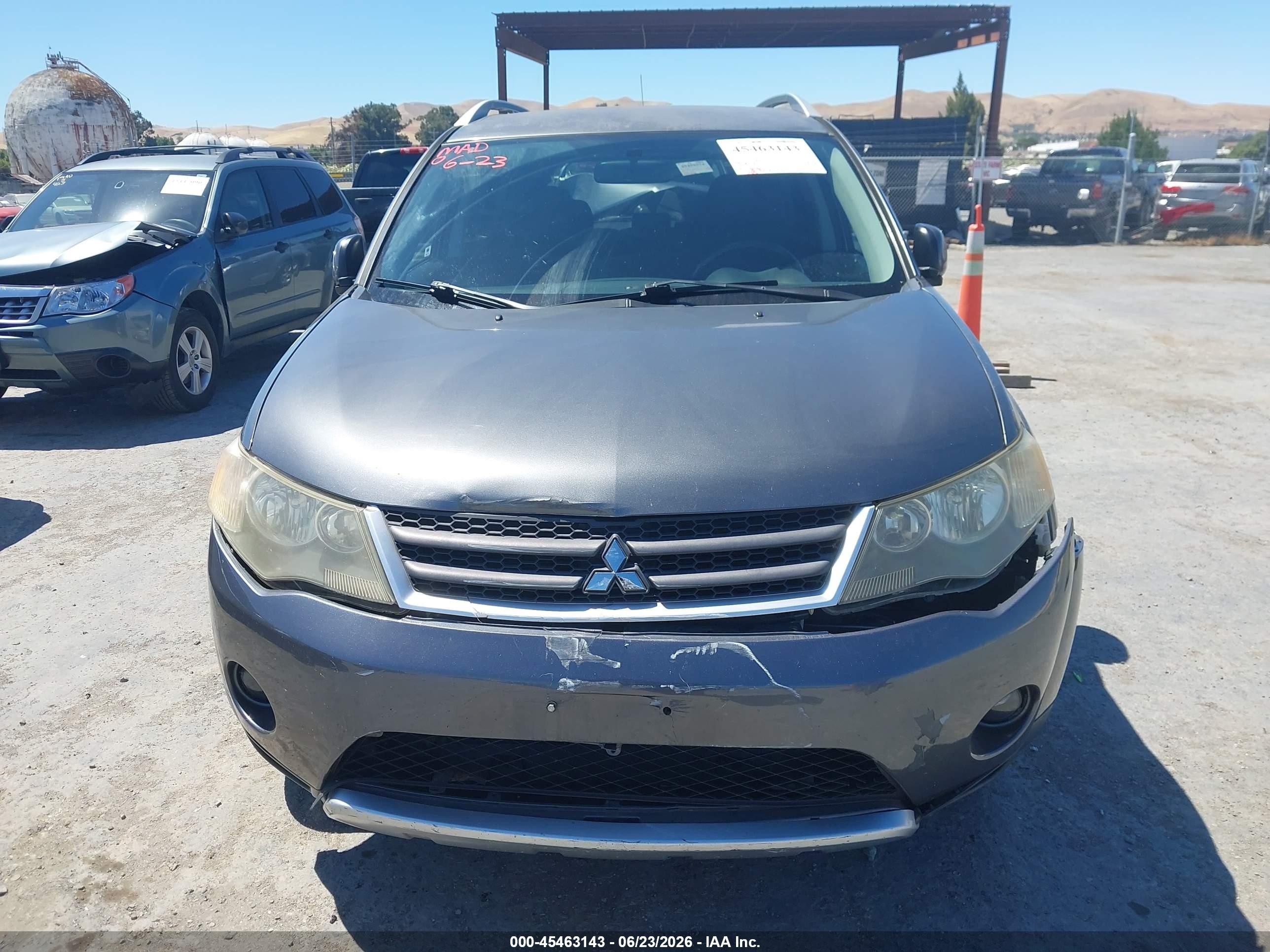 2007 Mitsubishi Outlander Xls Gray vin: JA4MT41X07U013579