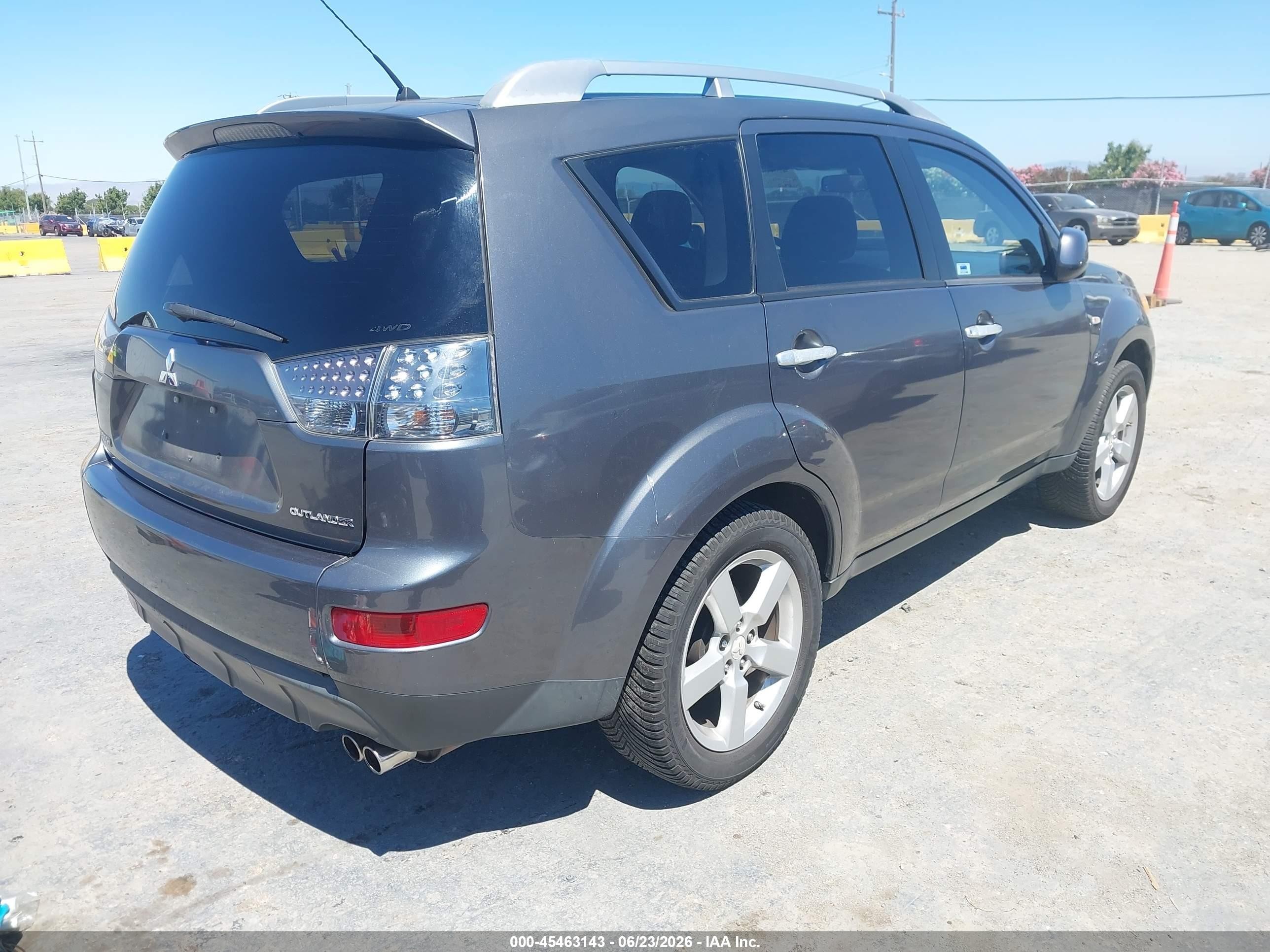 2007 Mitsubishi Outlander Xls Gray vin: JA4MT41X07U013579