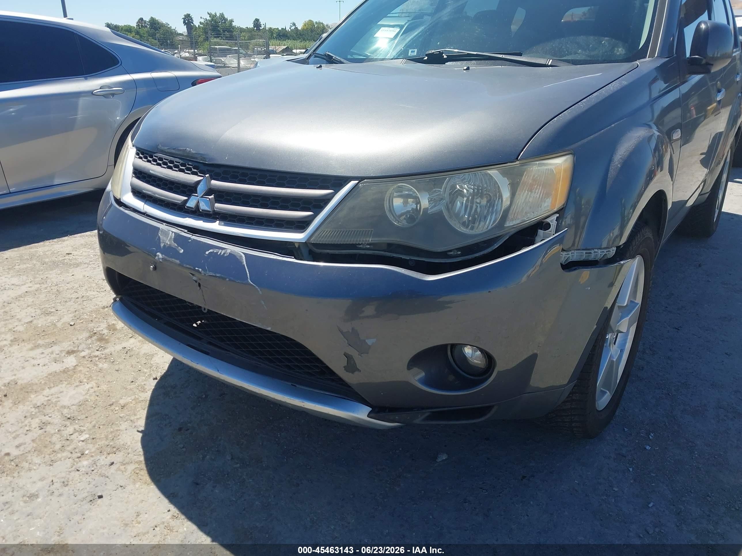2007 Mitsubishi Outlander Xls Gray vin: JA4MT41X07U013579