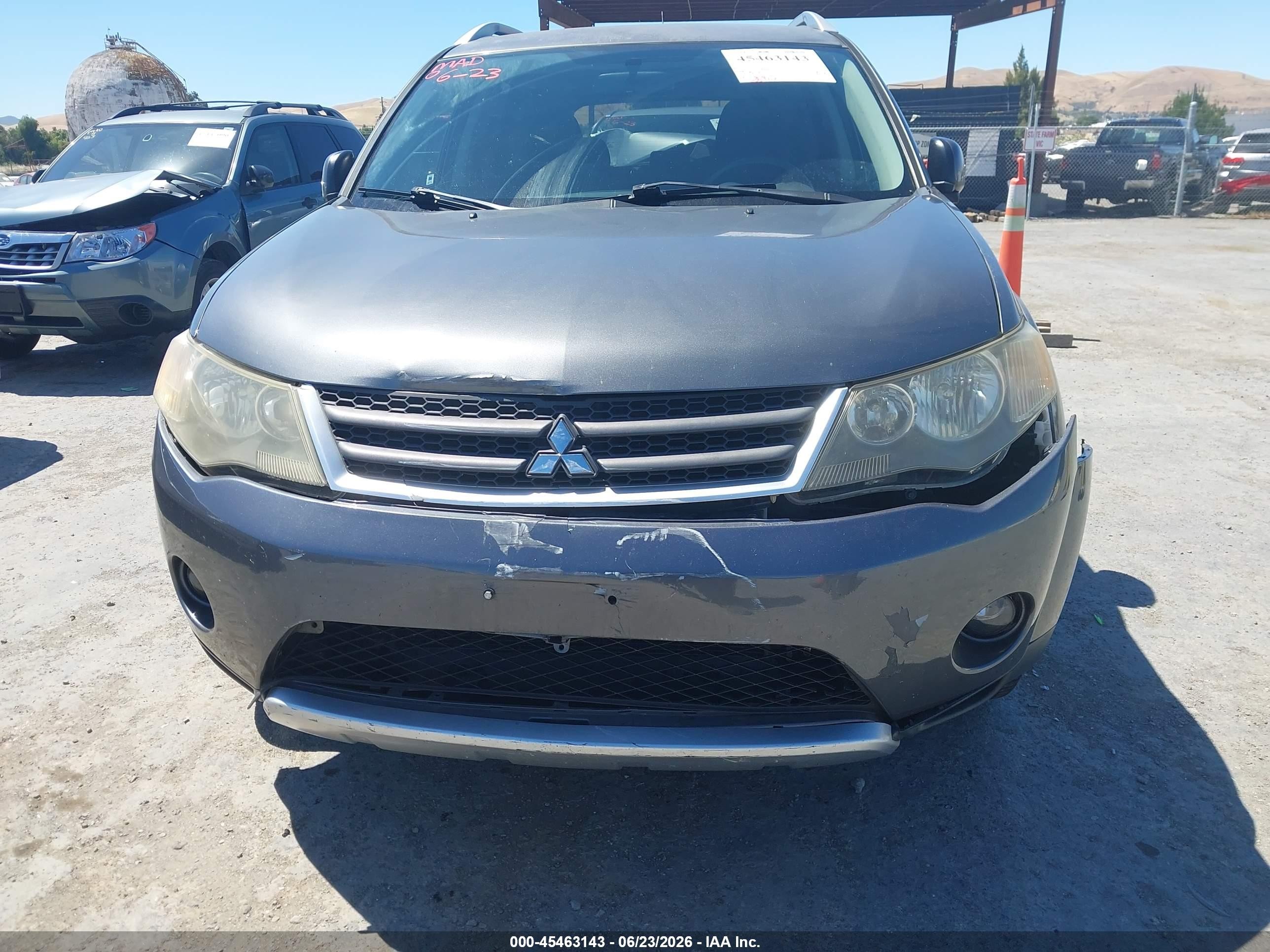 2007 Mitsubishi Outlander Xls Gray vin: JA4MT41X07U013579