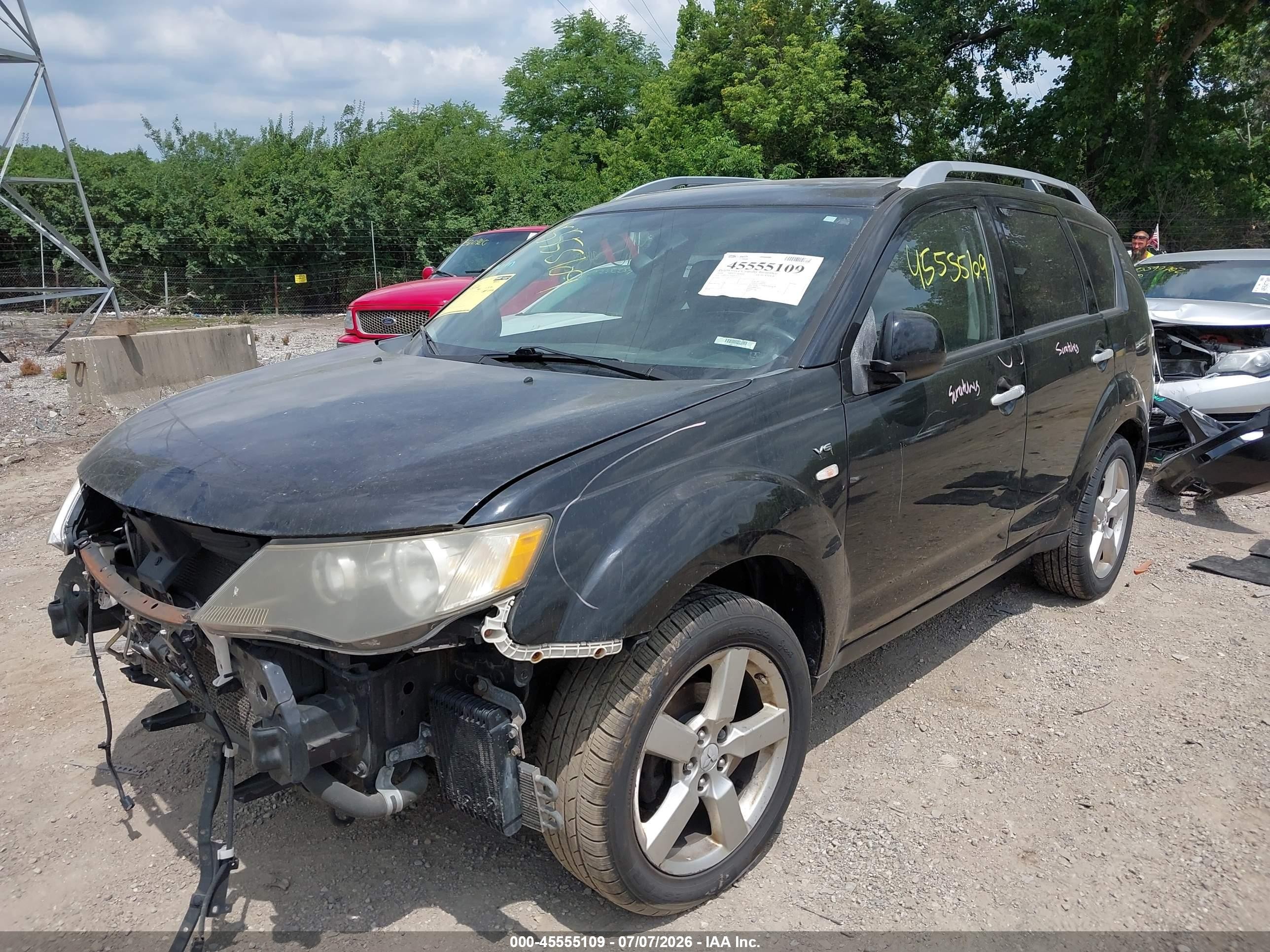 2008 Mitsubishi Outlander Xls Черный vin: JA4MT41X08Z011531