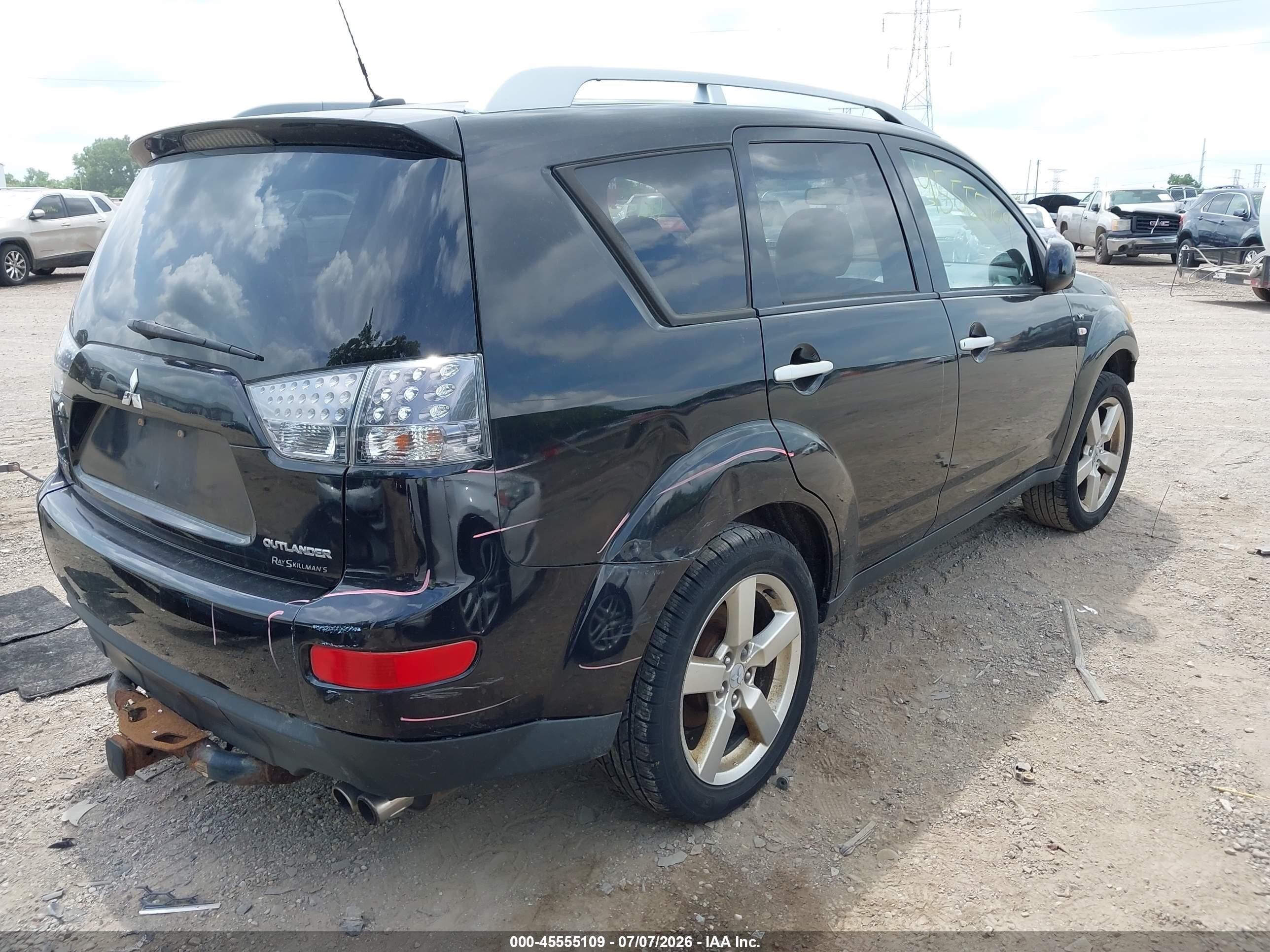 2008 Mitsubishi Outlander Xls Черный vin: JA4MT41X08Z011531