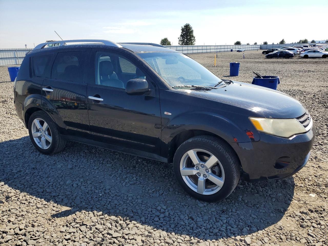 2007 Mitsubishi Outlander Xls Black vin: JA4MT41X17Z018888