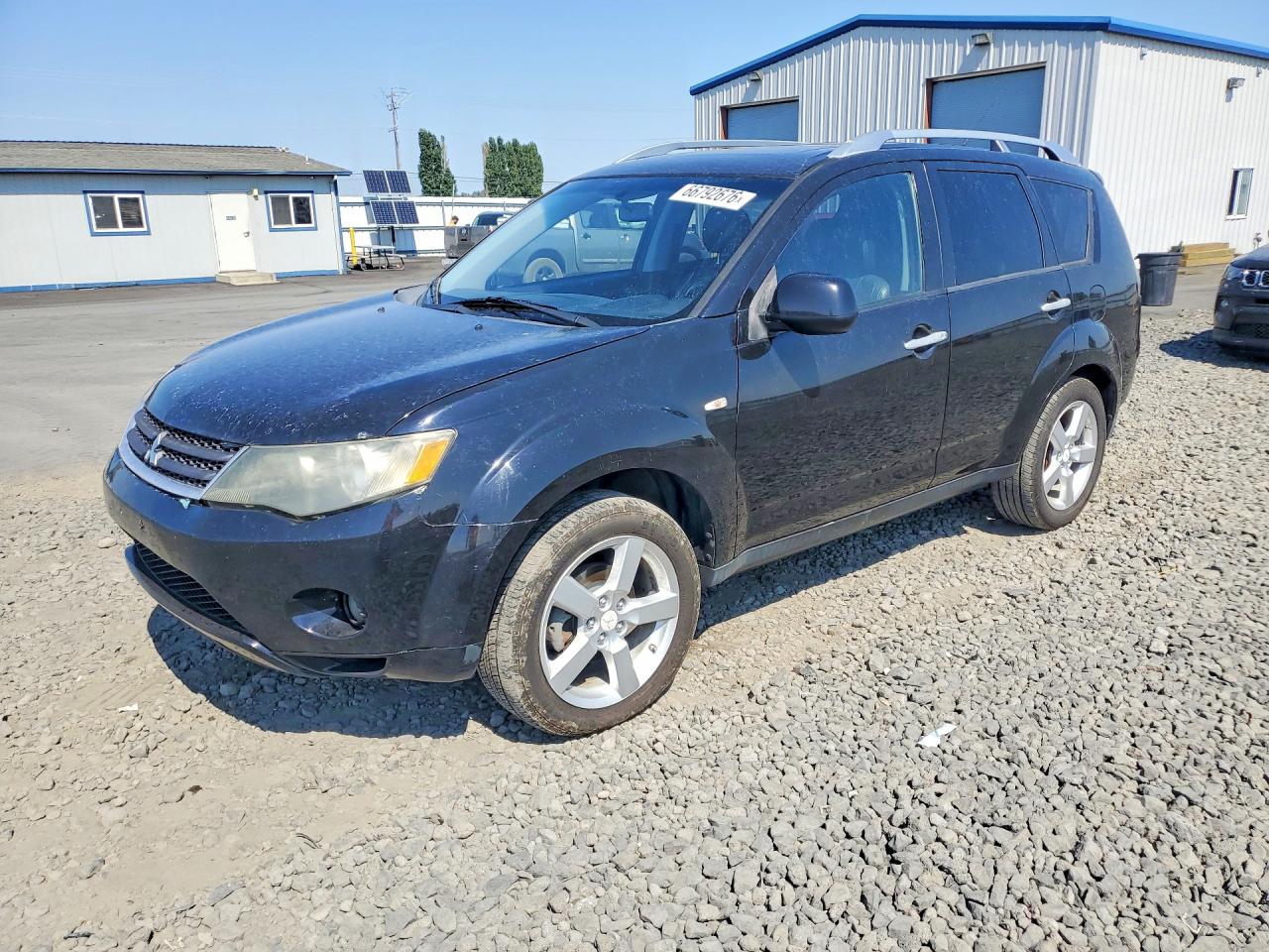2007 Mitsubishi Outlander Xls Black vin: JA4MT41X17Z018888